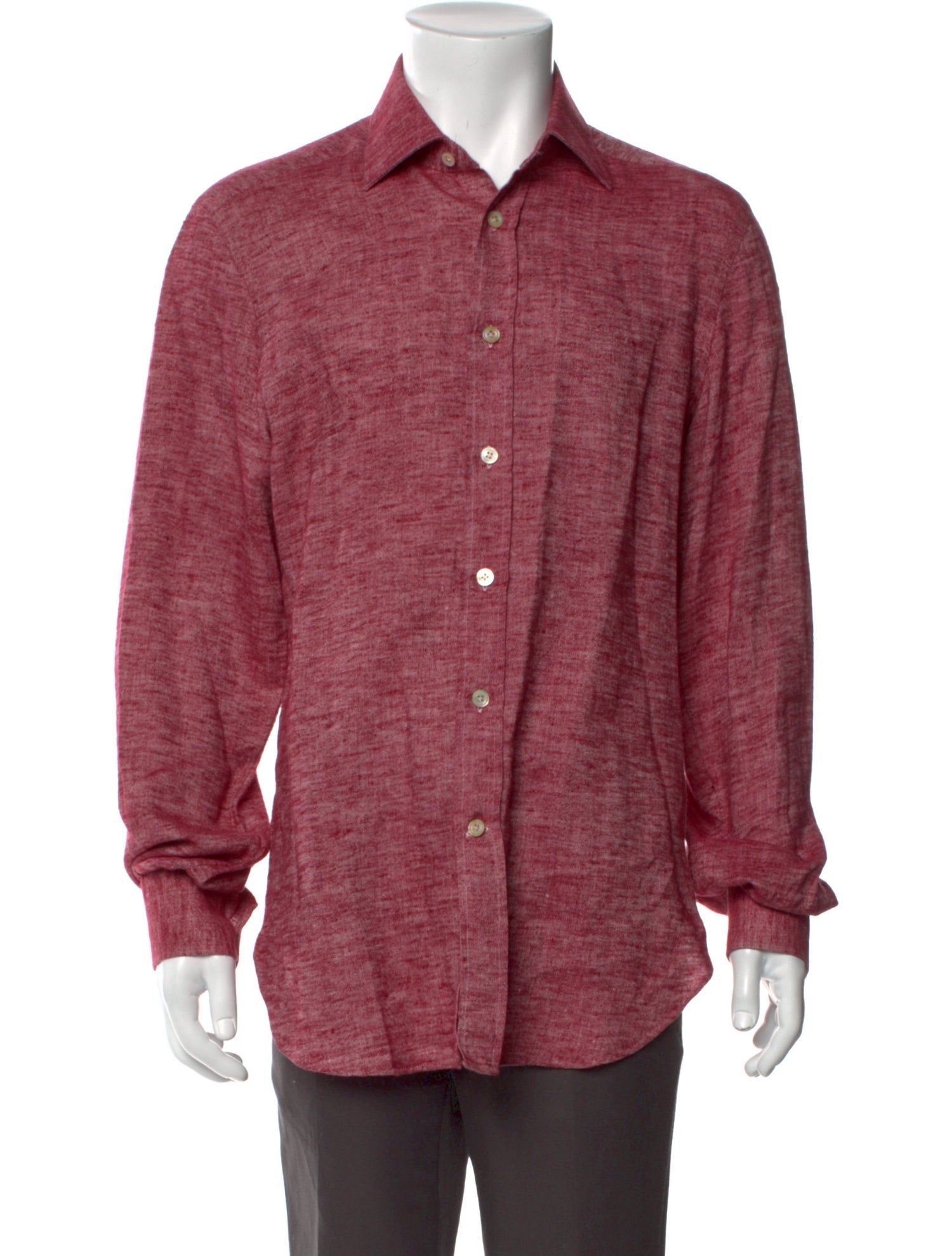 Kiton Linen Long Sleeve Shirt