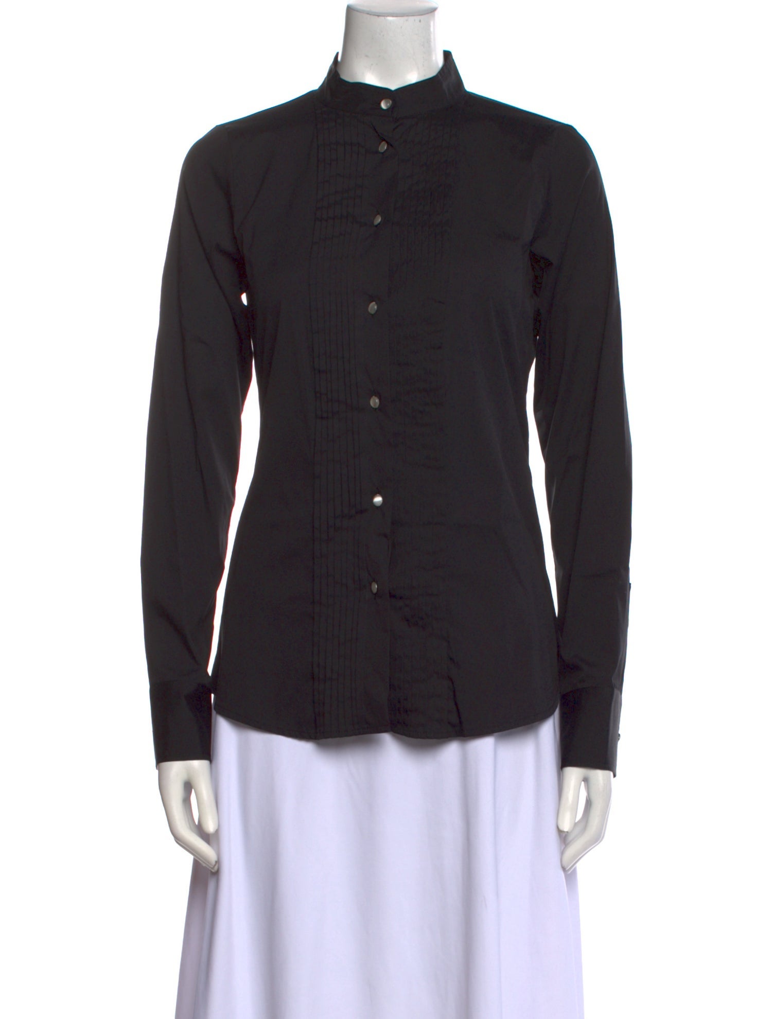 Kiton Long Sleeve Button-Up Top