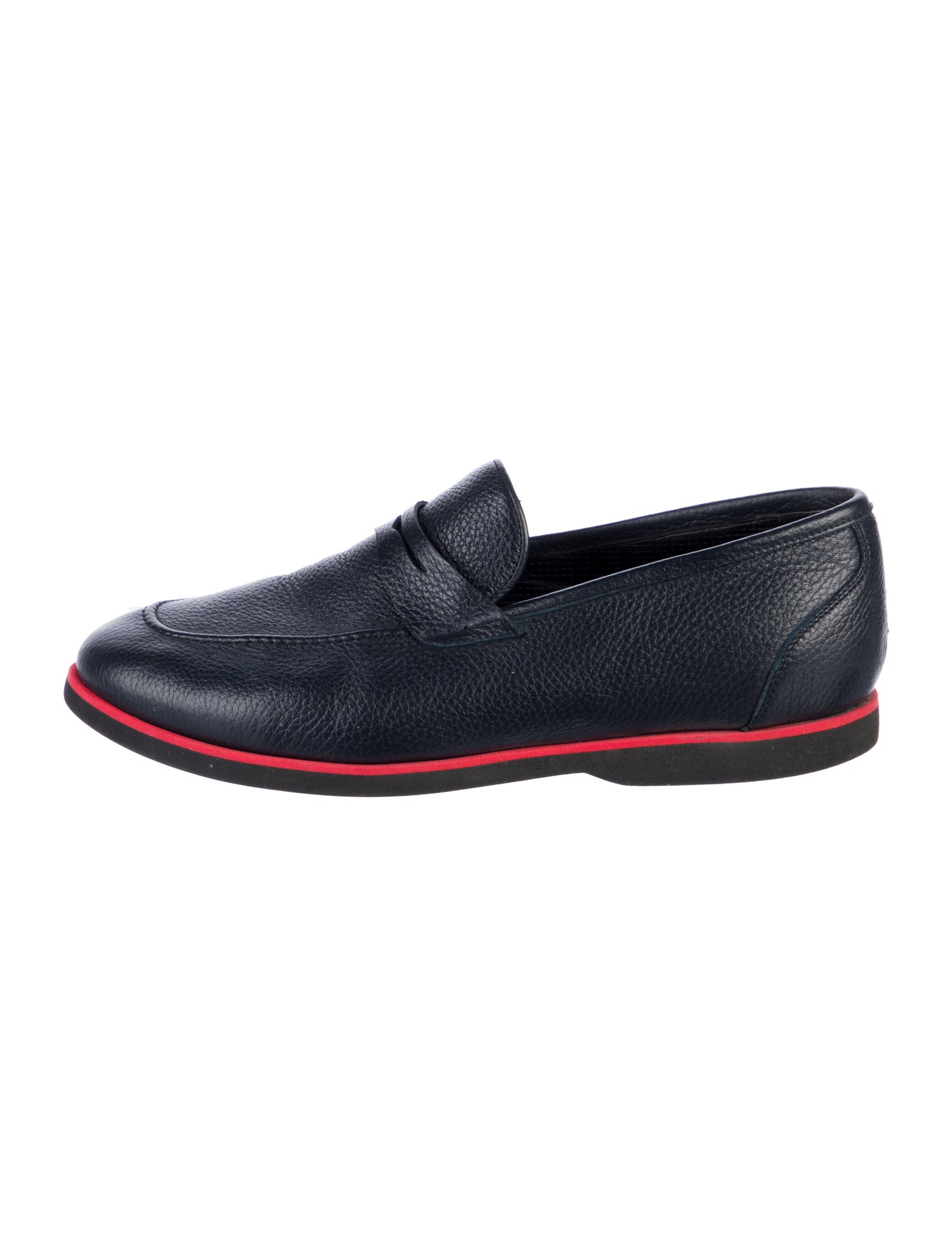 Kiton Leather Dress Loafers