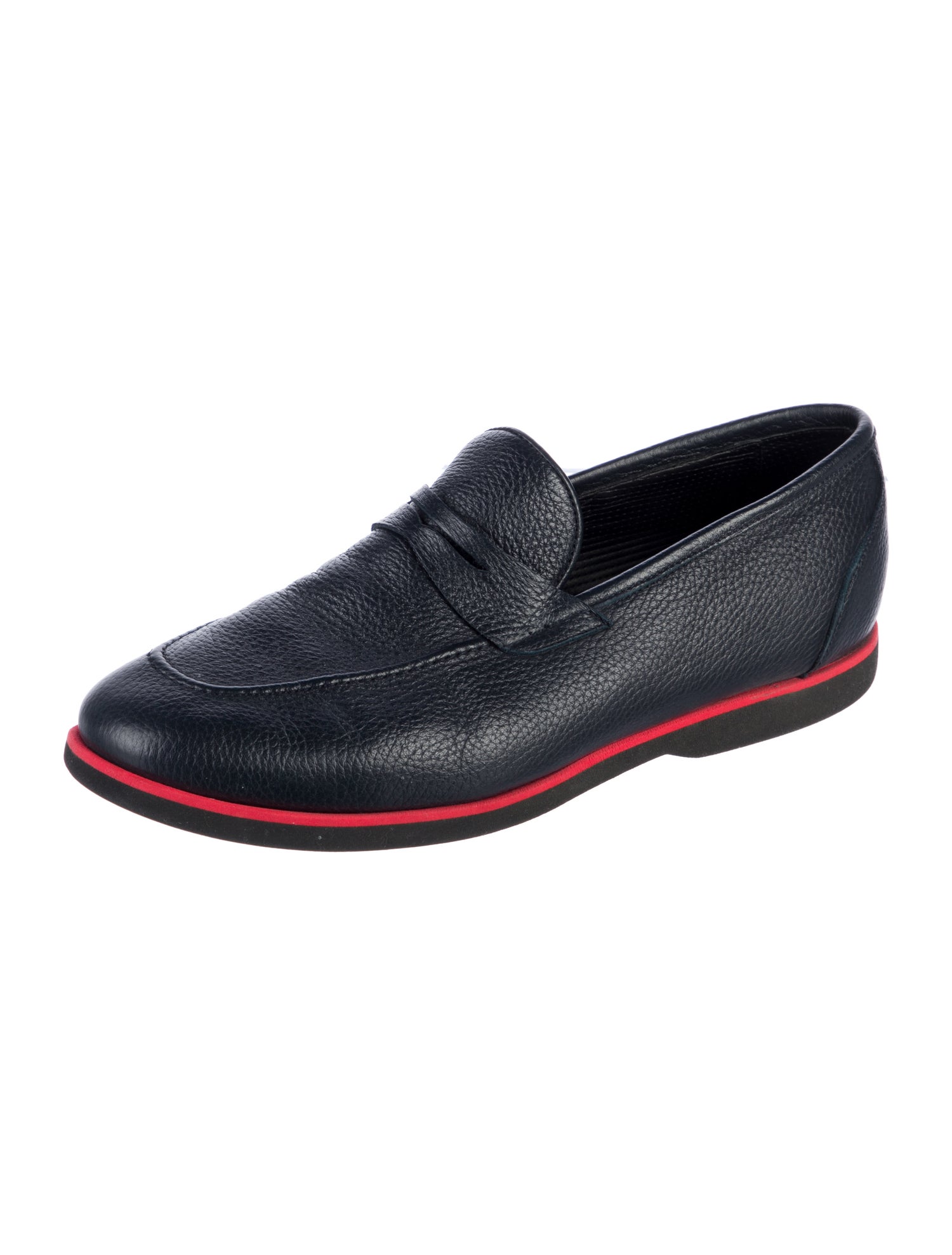Kiton Leather Dress Loafers