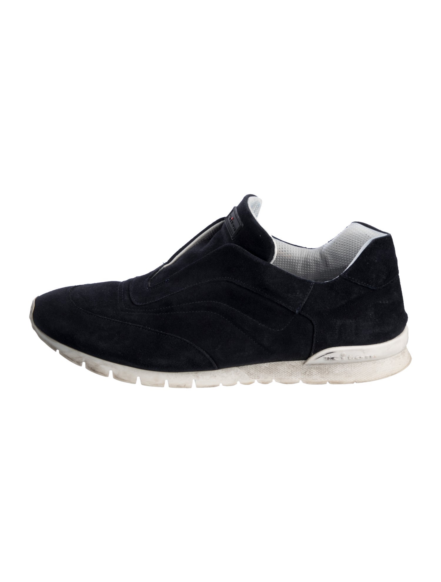 Kiton Suede Printed Athletic Sneakers