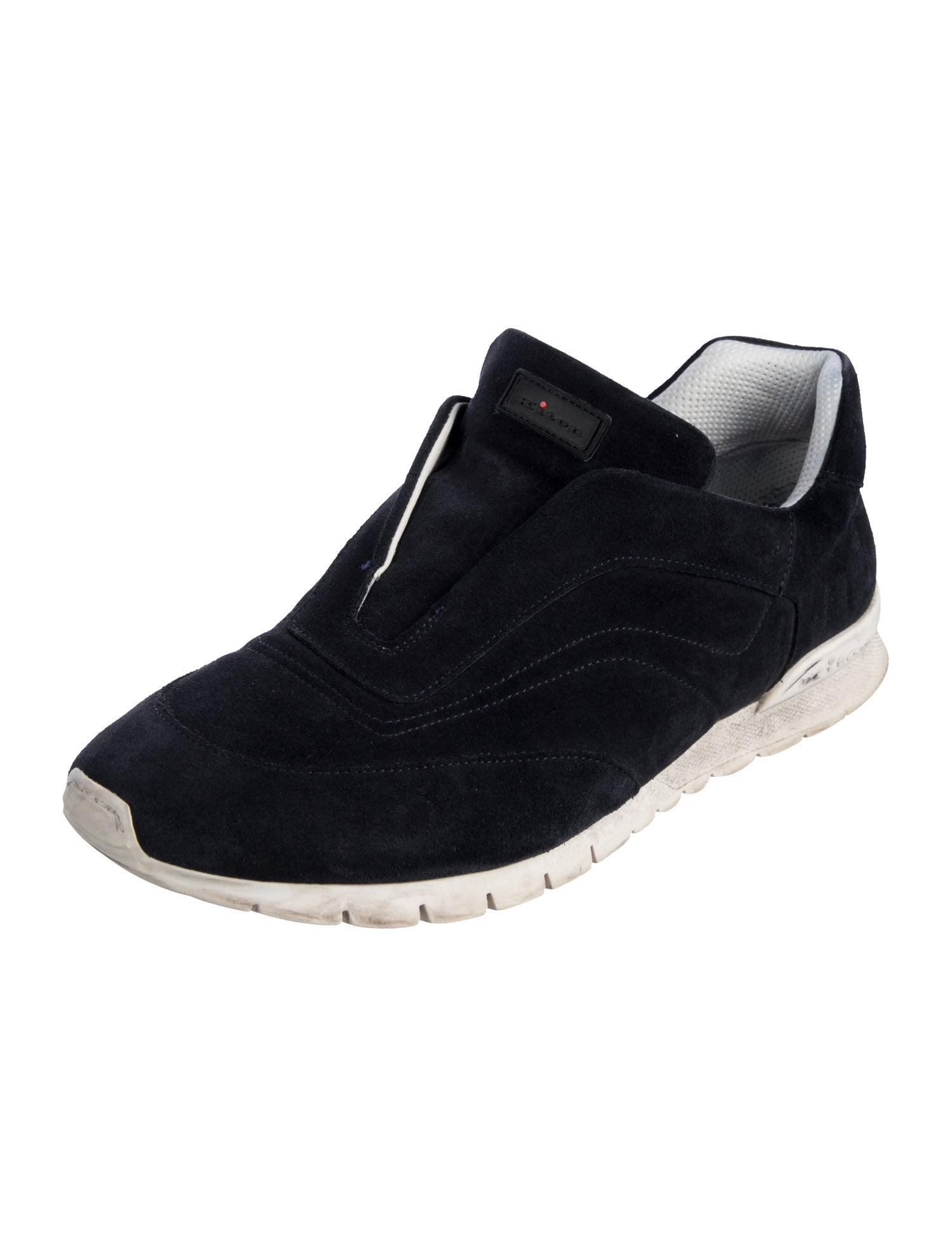 Kiton Suede Printed Athletic Sneakers