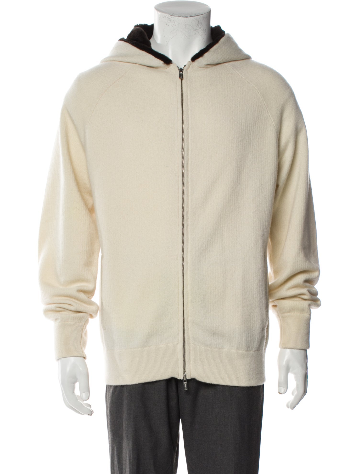 Kiton Cashmere V-Neck Hoodie