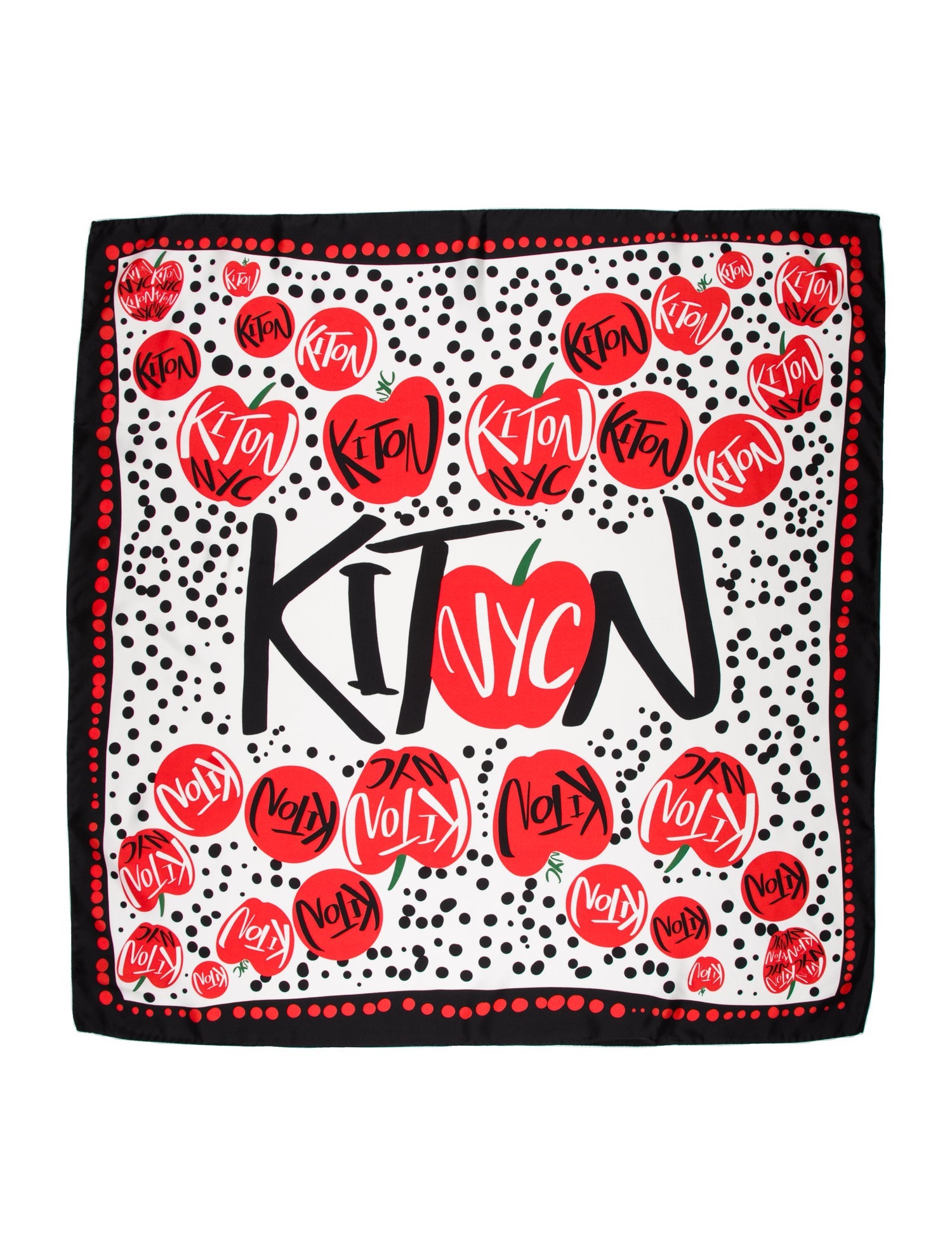 Kiton Silk Printed Scarf