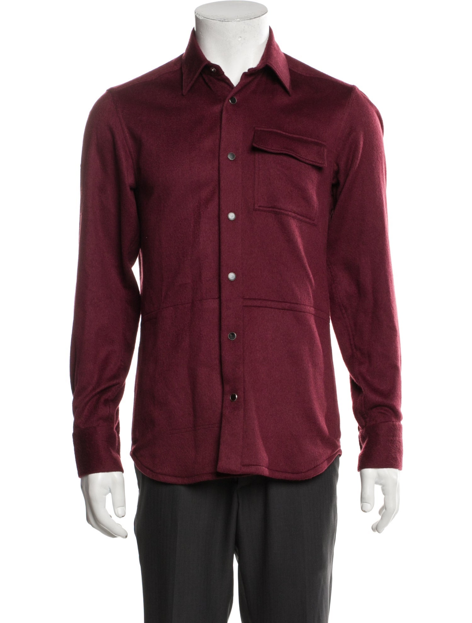 Kiton Cashmere Long Sleeve Shirt