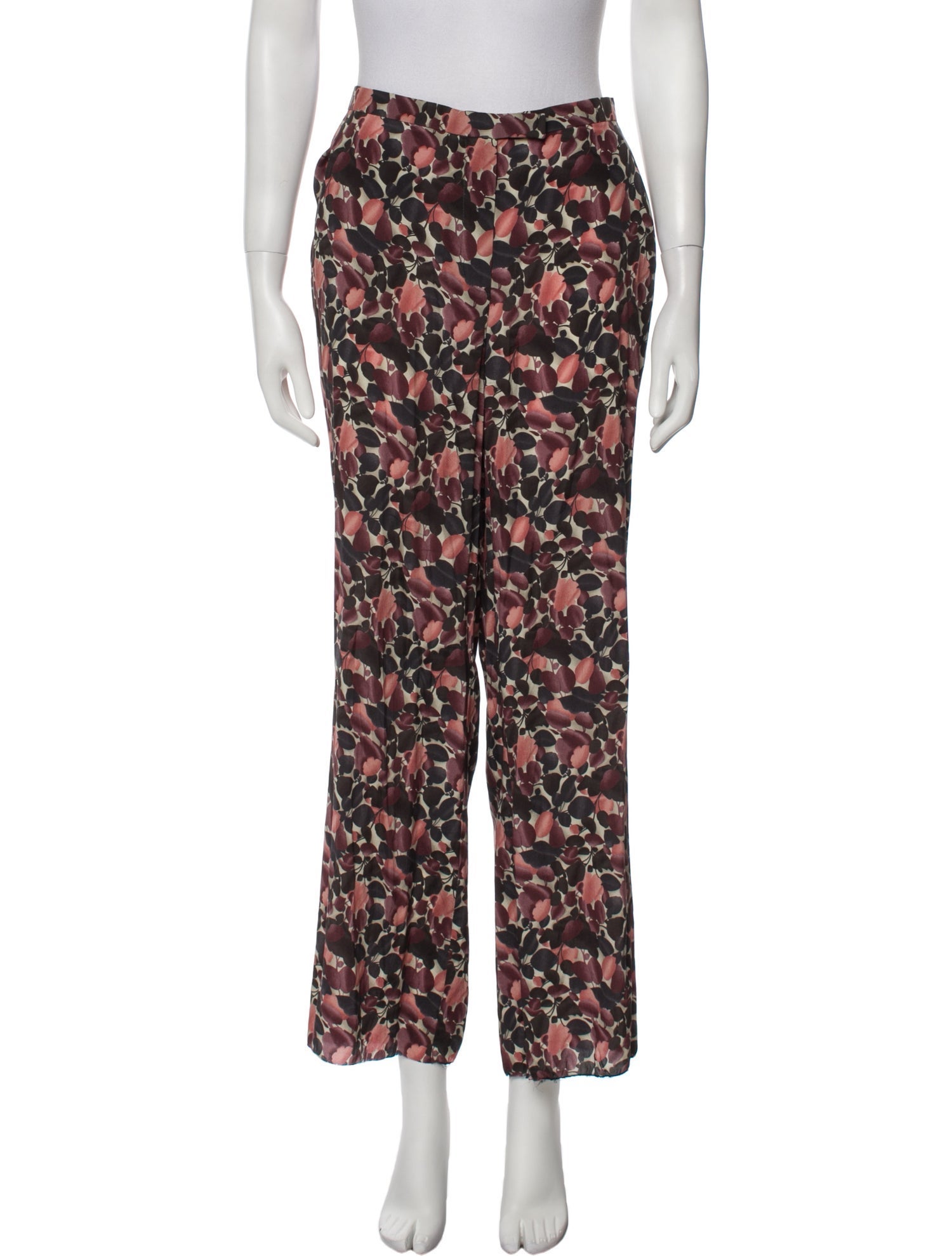 Kiton Silk Wide Leg Pants