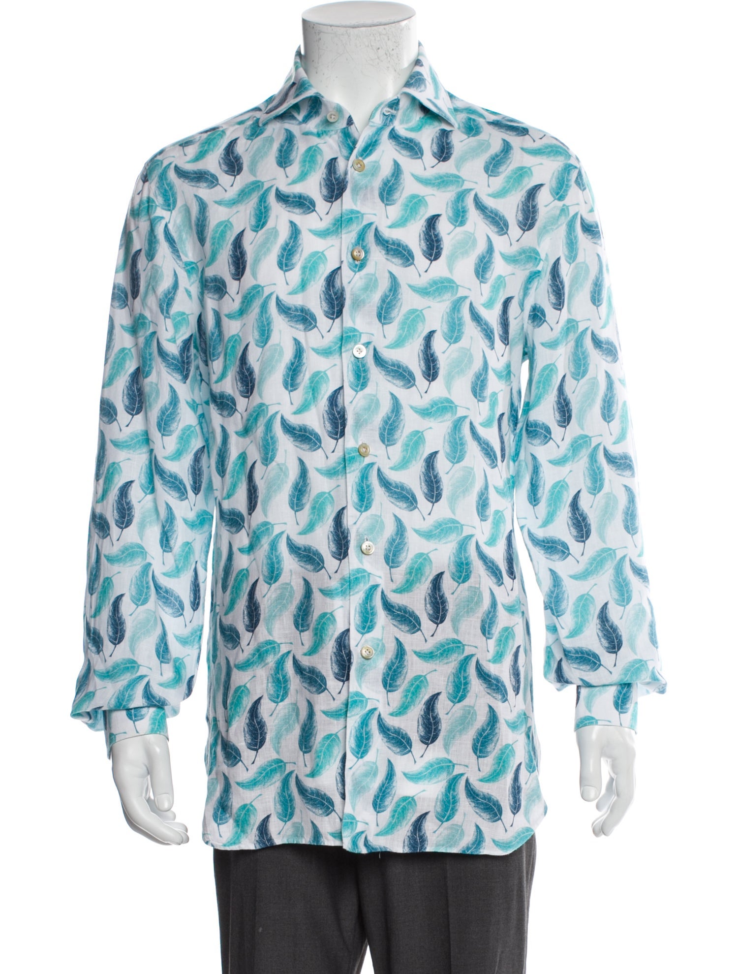 Kiton Linen Printed Shirt