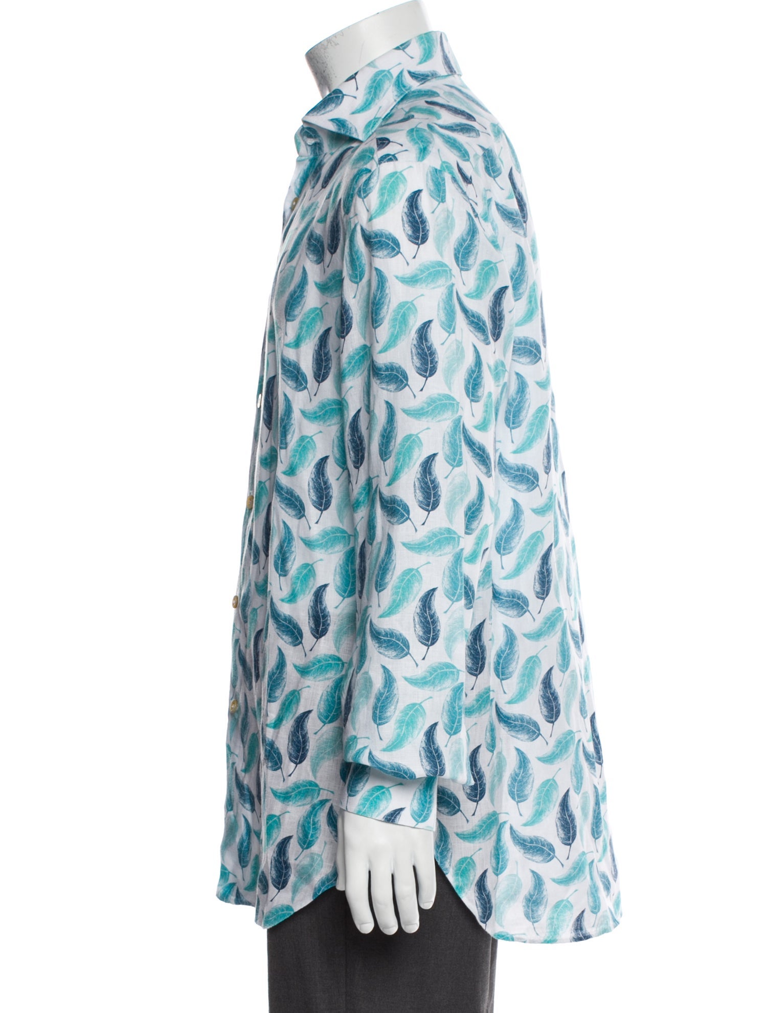 Kiton Linen Printed Shirt