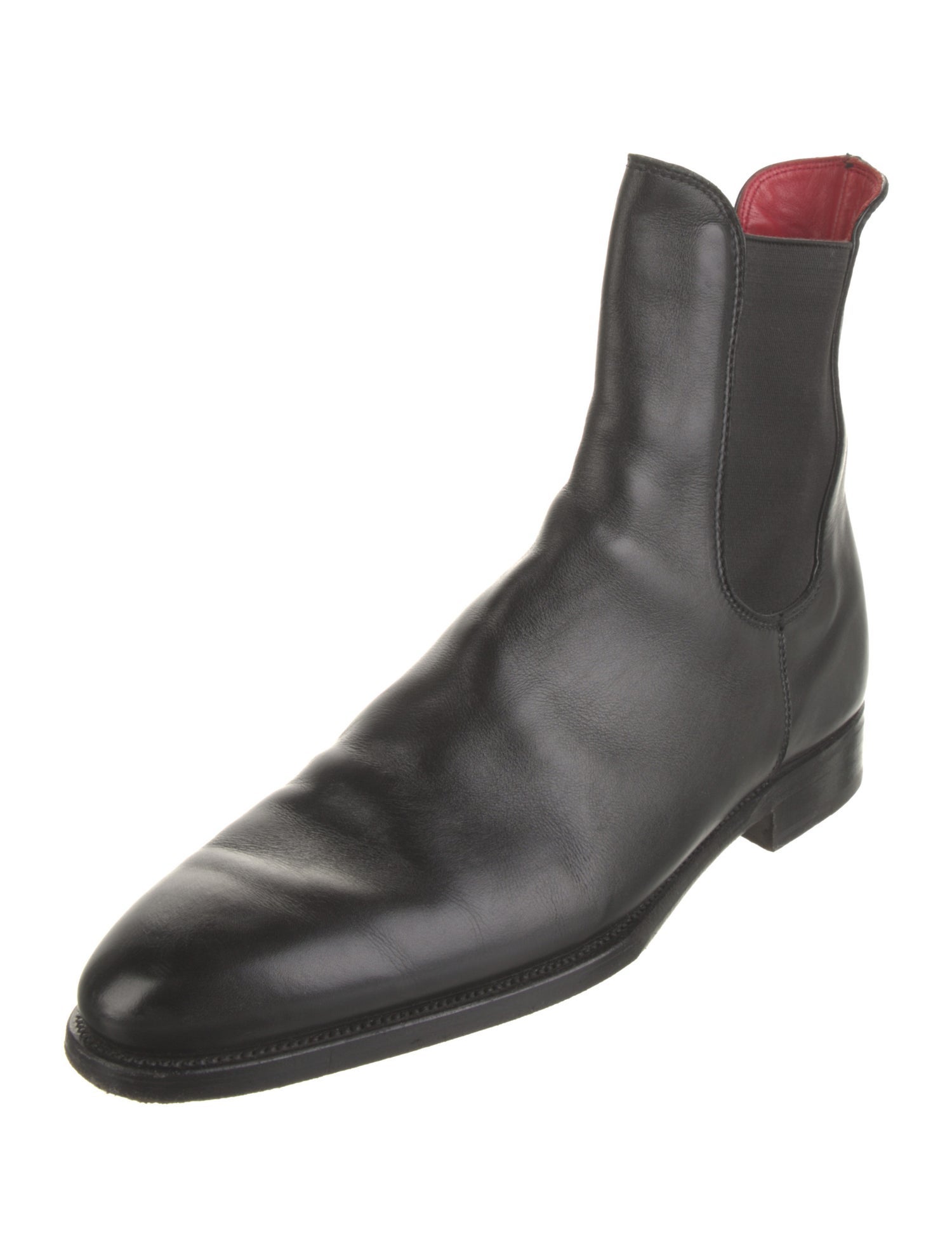 Kiton Leather Chelsea Boots