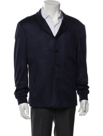 Kiton Wool Printed Blazer