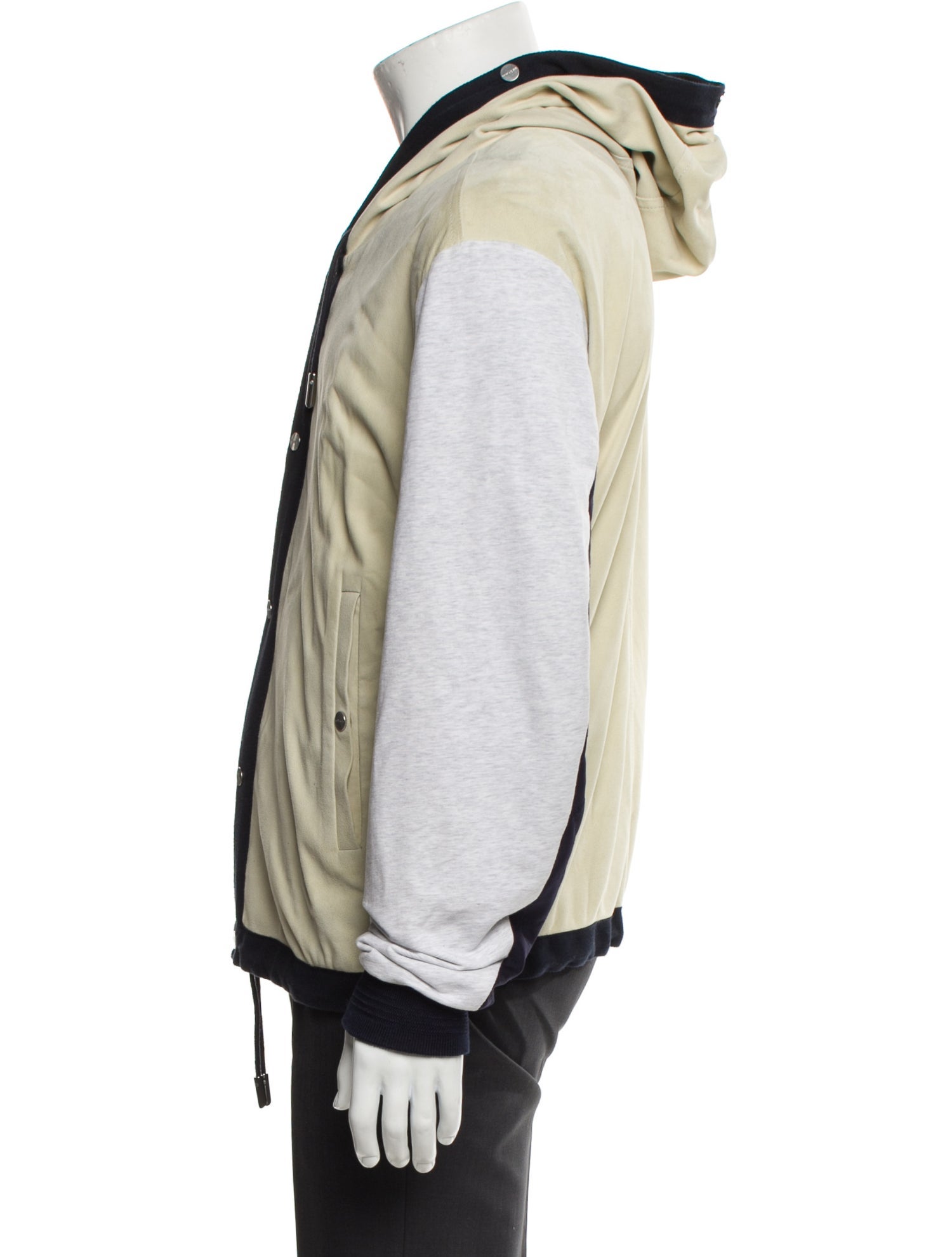 Kiton Colorblock Pattern Windbreaker