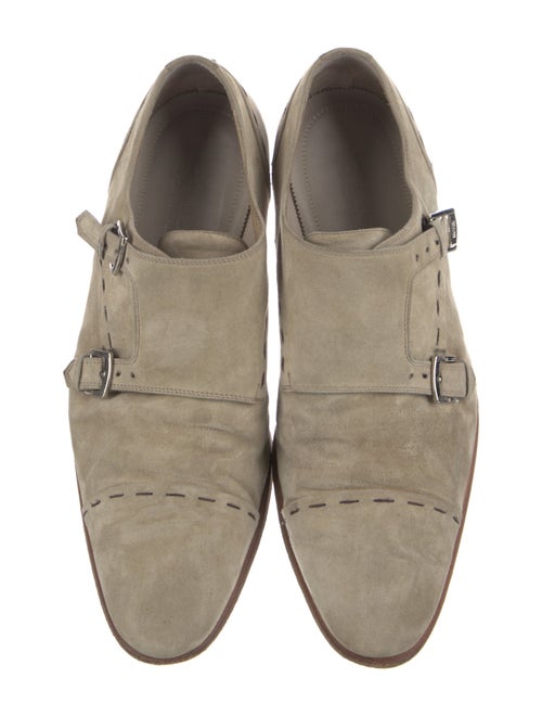 Kiton Suede Monk Straps