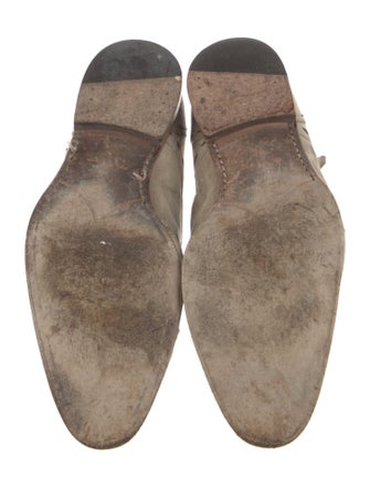 Kiton Suede Monk Straps