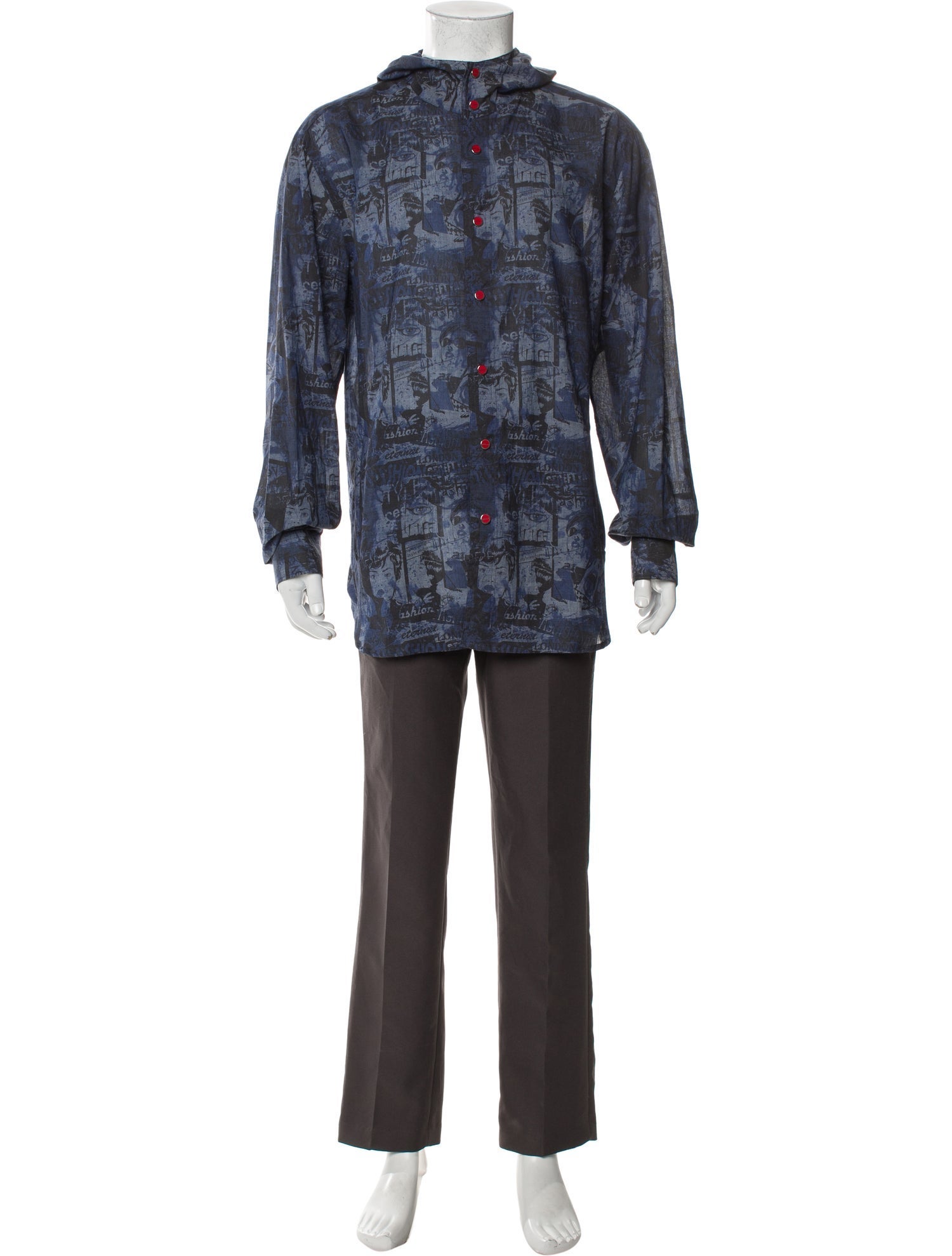 Kiton Printed Long Sleeve Shirt