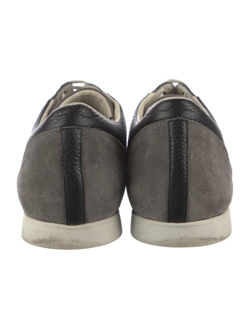 Kiton Suede Colorblock Pattern Sneakers