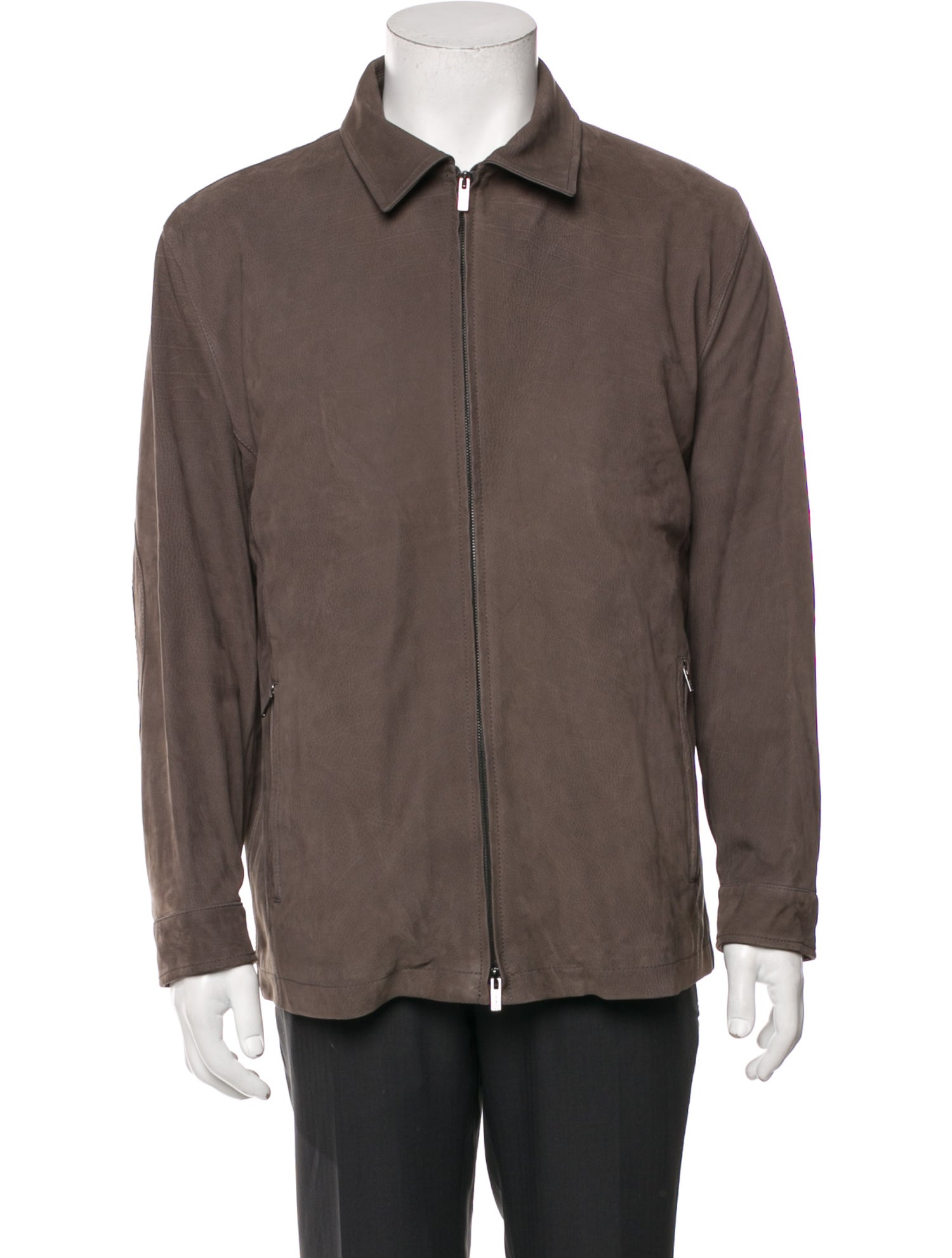 Kiton Calfskin Utility Jacket