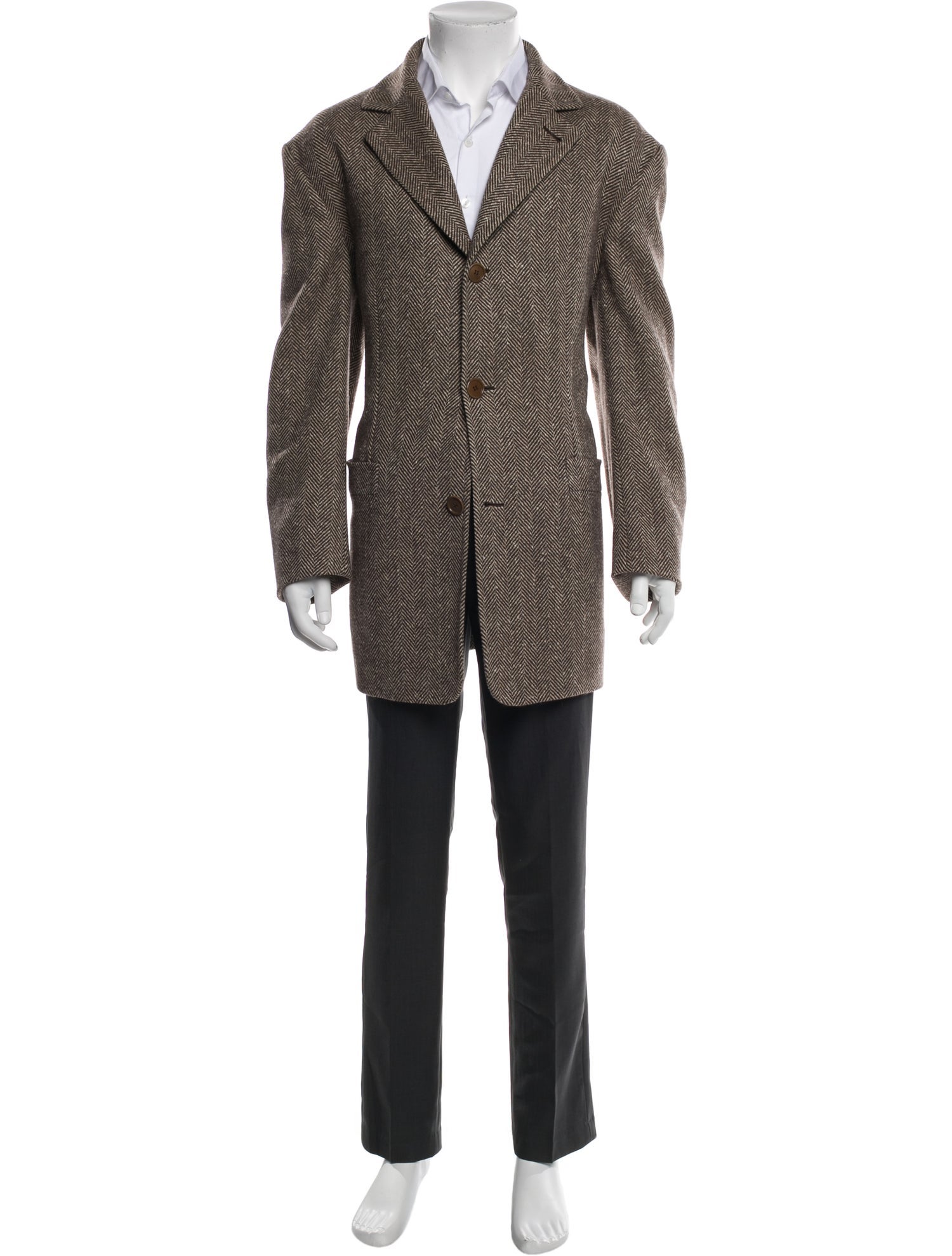 Kiton Tweed Pattern Blazer