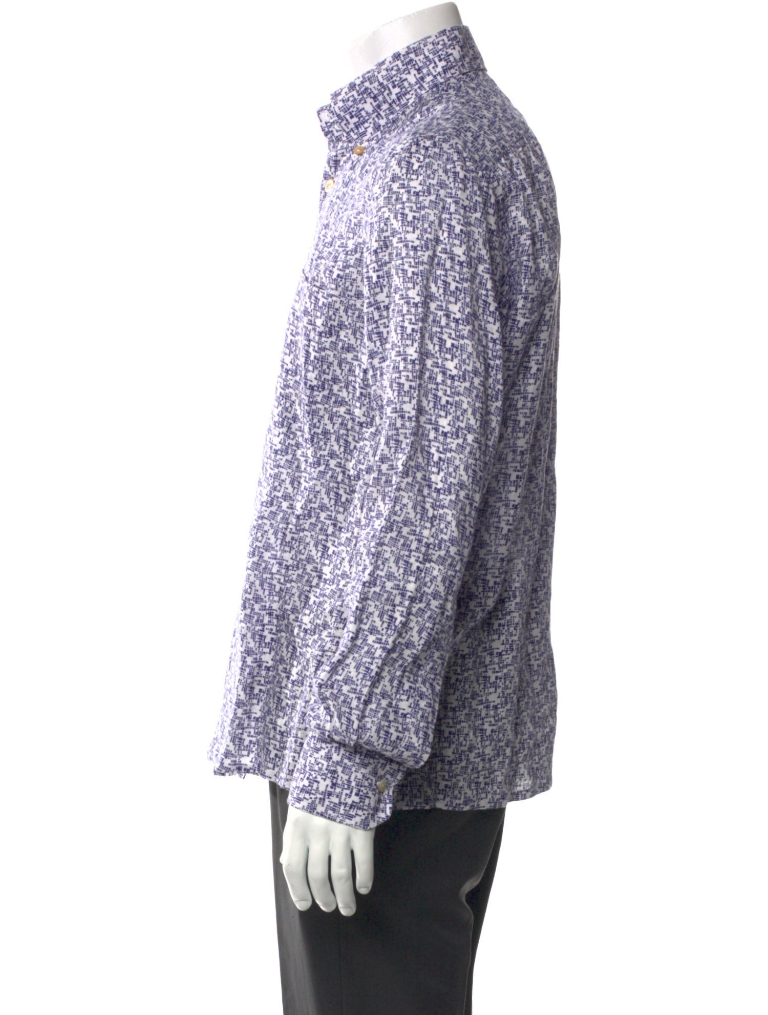 Kiton Linen Printed Shirt