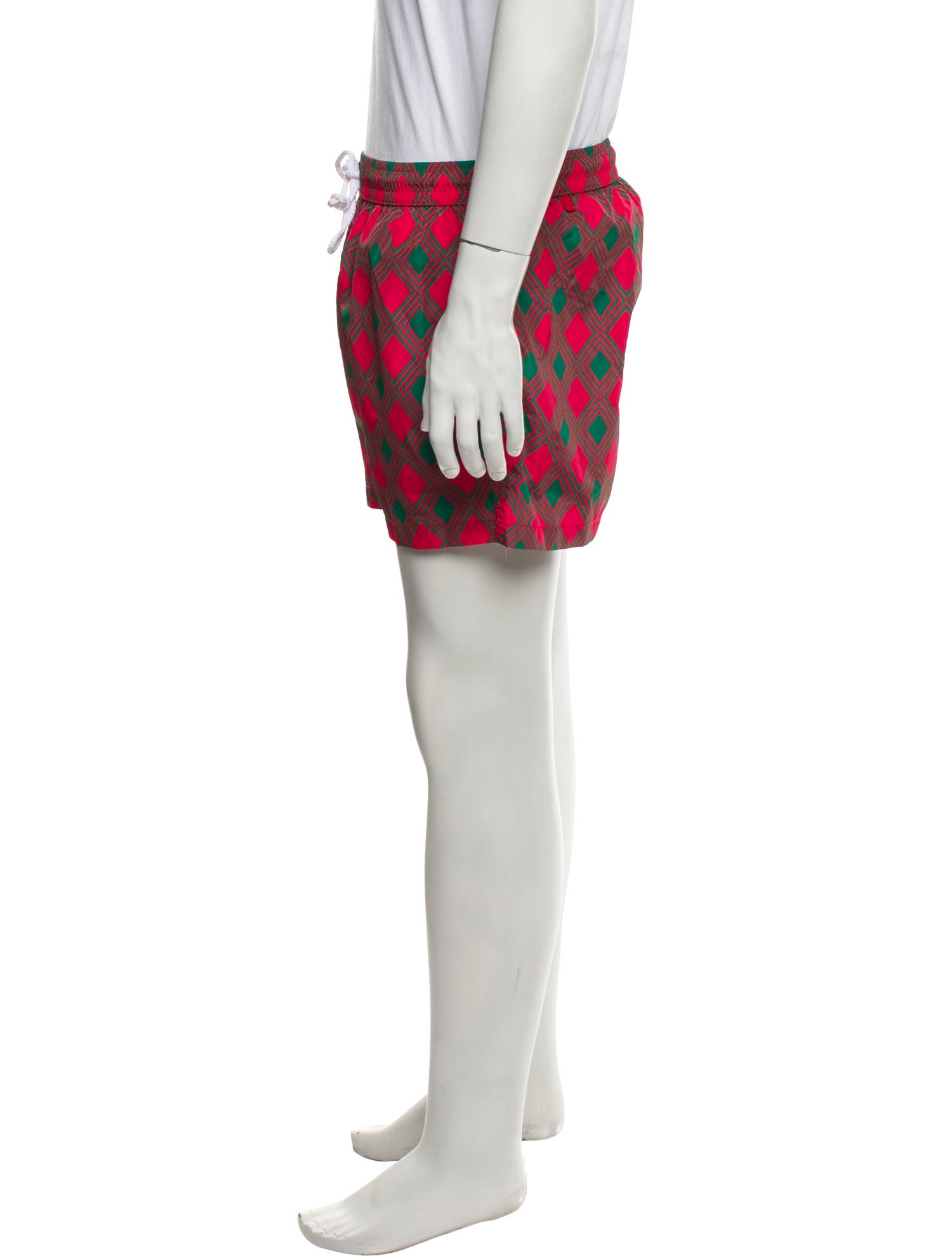 Kiton Plaid Print Swim Trunks w/ Tags