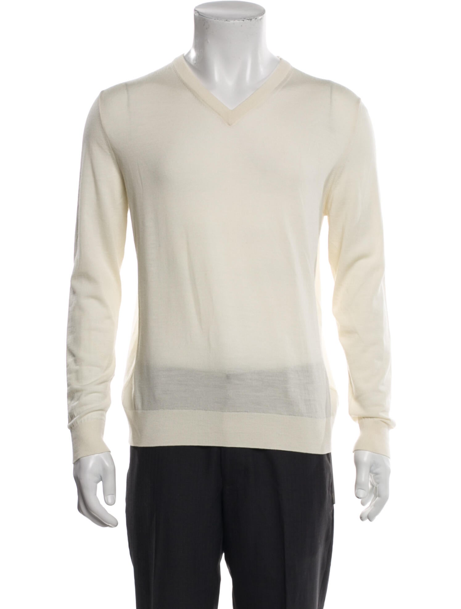 Kiton Wool V-Neck T-Shirt