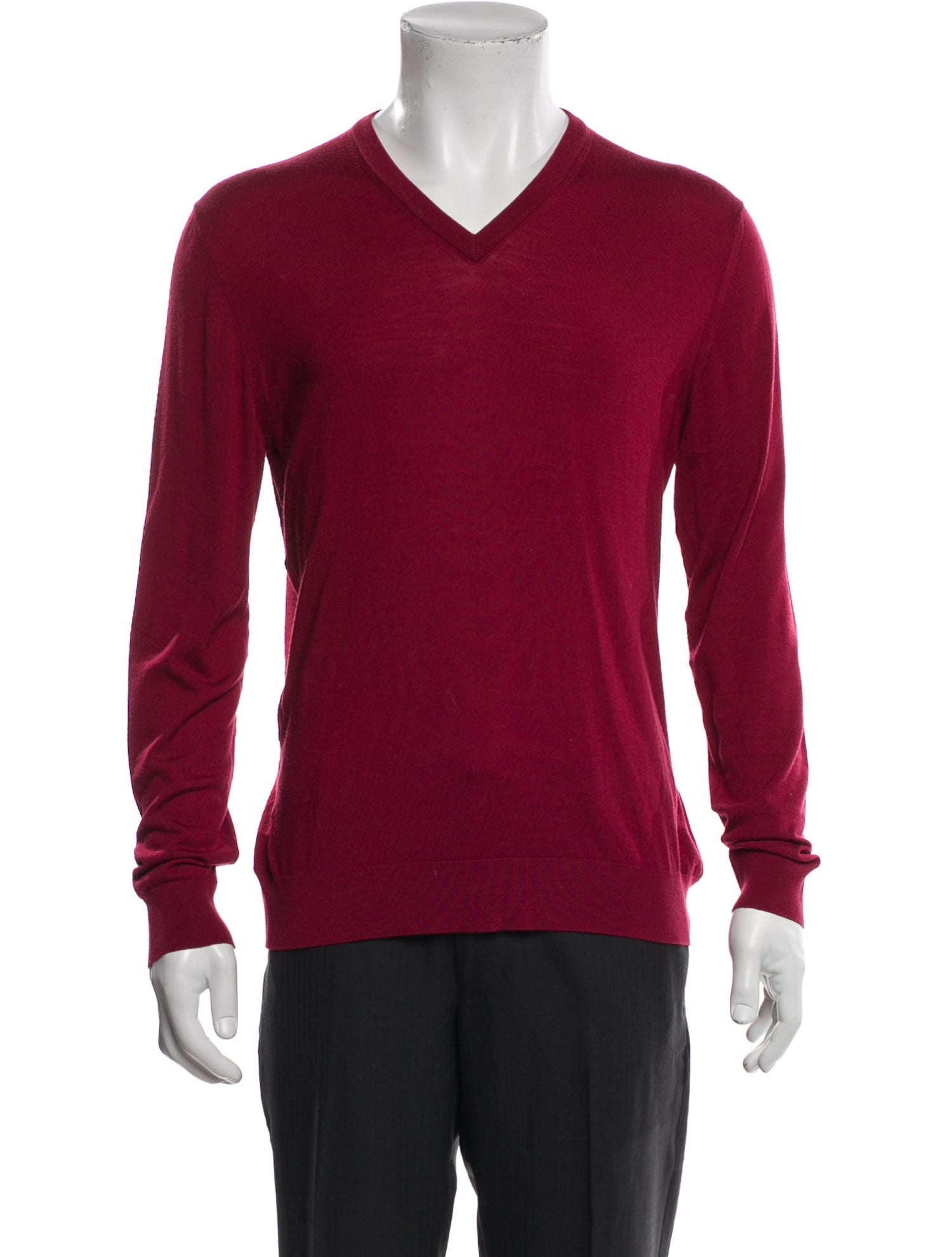 Kiton Wool V-Neck Henley