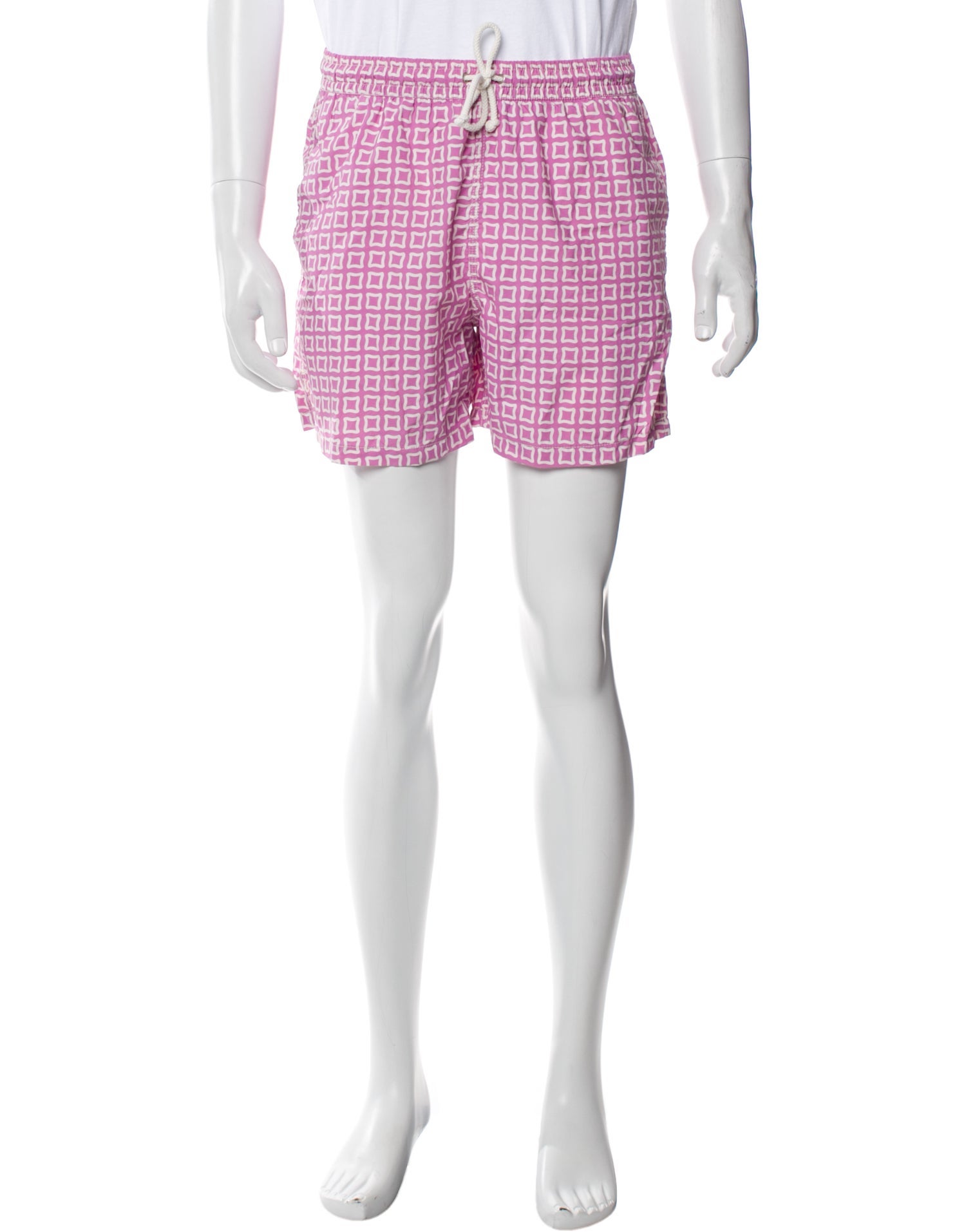 Kiton Plaid Print Swim Trunks