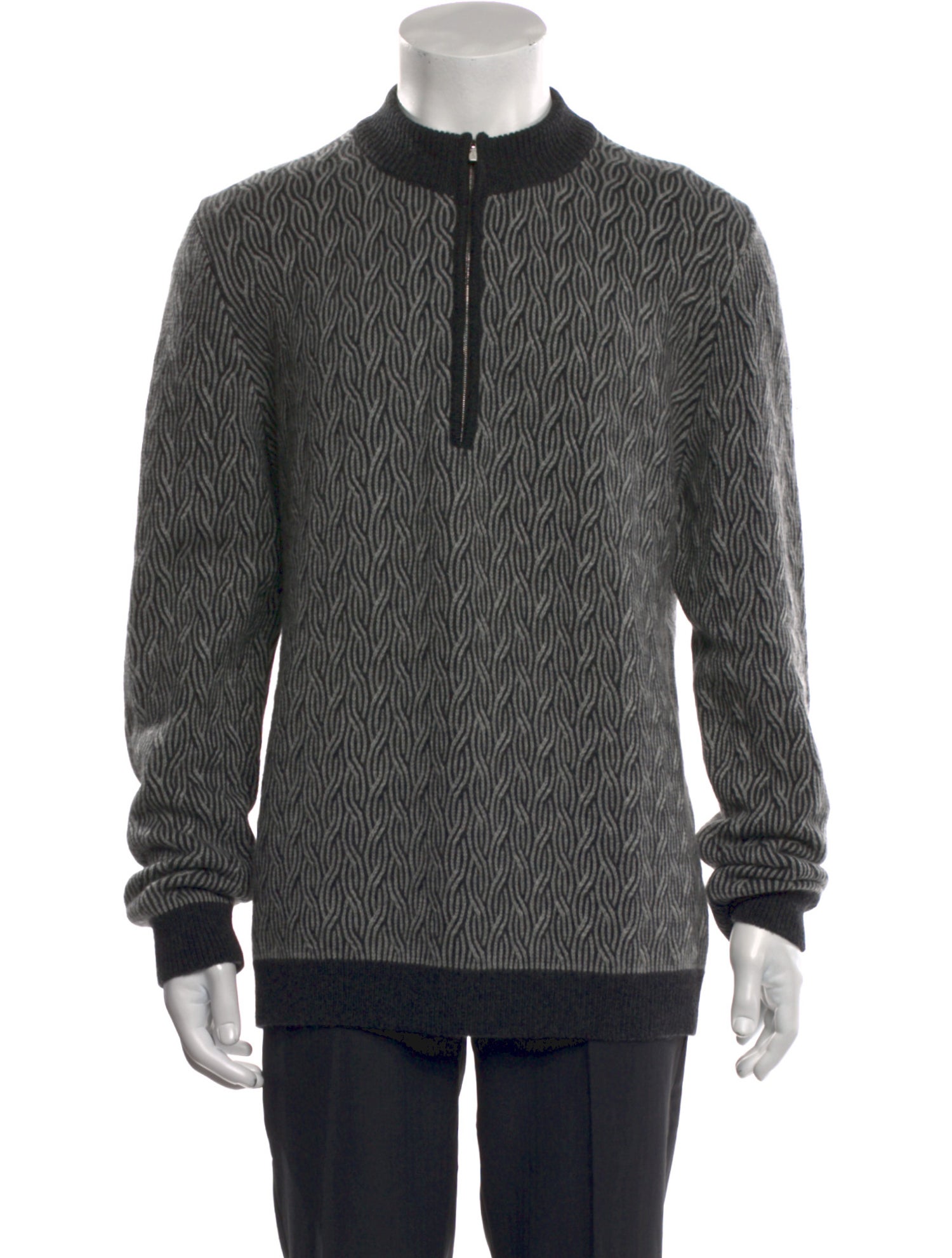 Kiton Cashmere Printed Cardigan w/ Tags