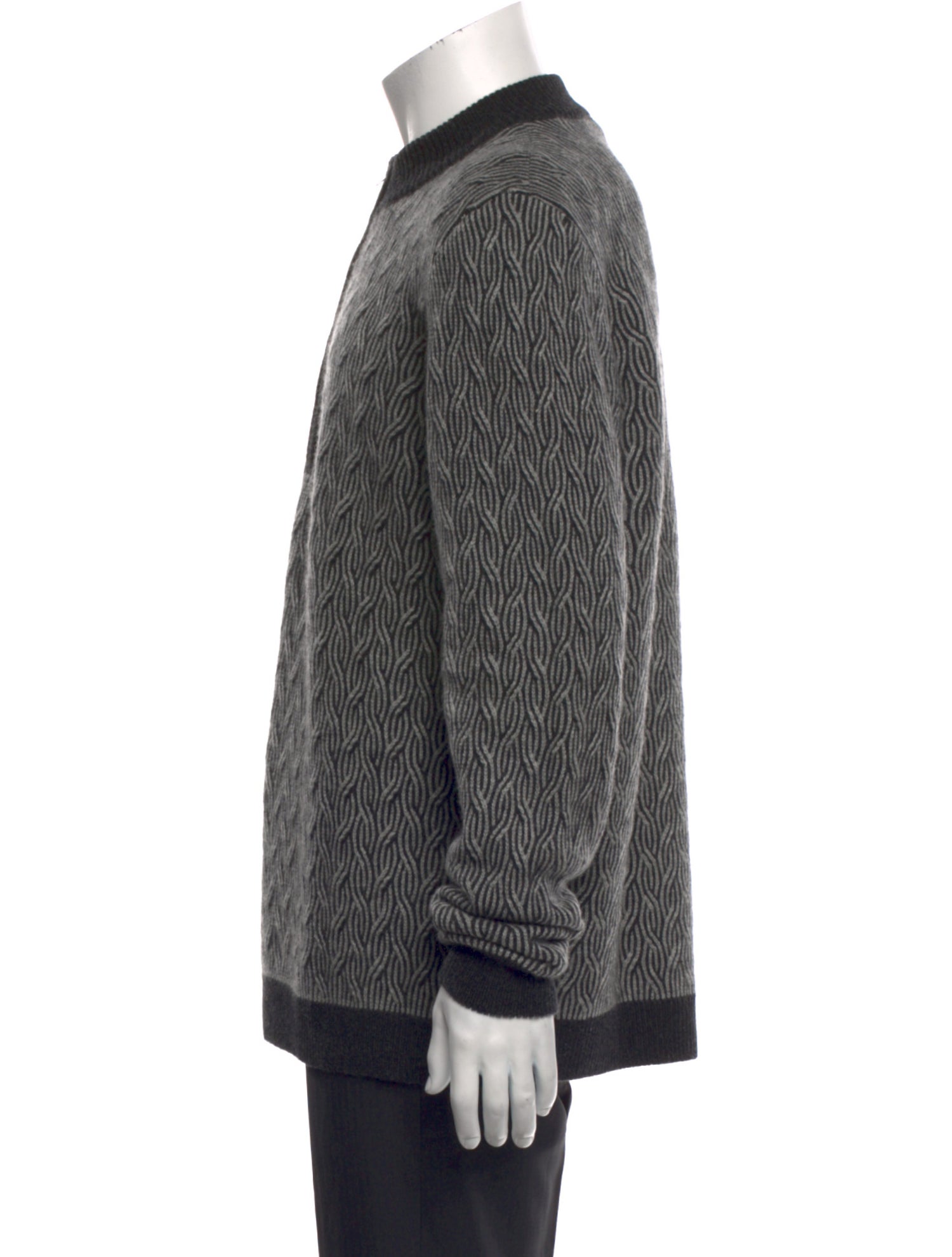 Kiton Cashmere Printed Cardigan w/ Tags