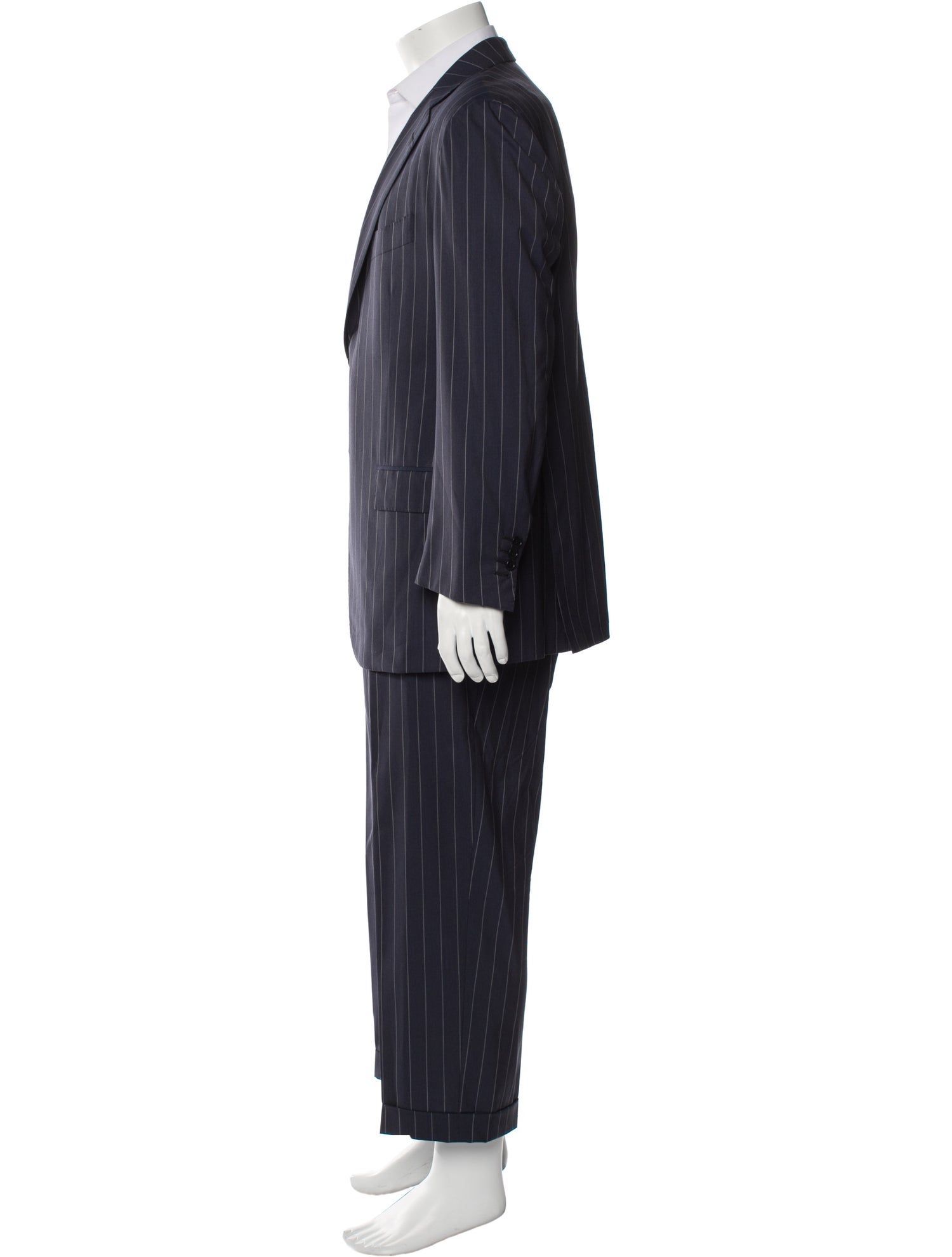 Kiton Wool Striped Two-Piece Suit