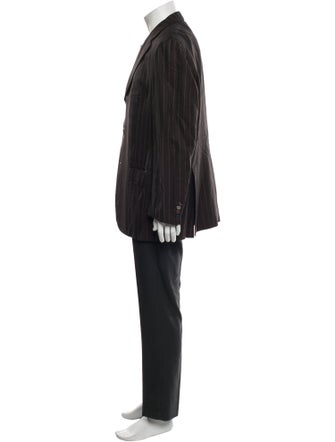 Kiton Wool Striped Blazer