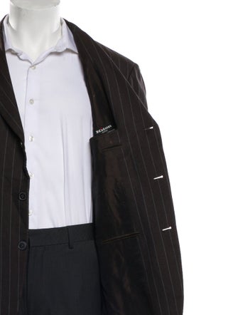 Kiton Wool Striped Blazer