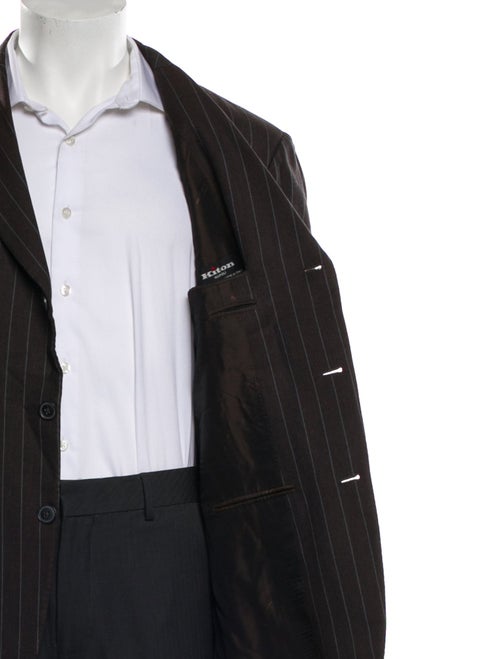 Kiton Wool Striped Blazer
