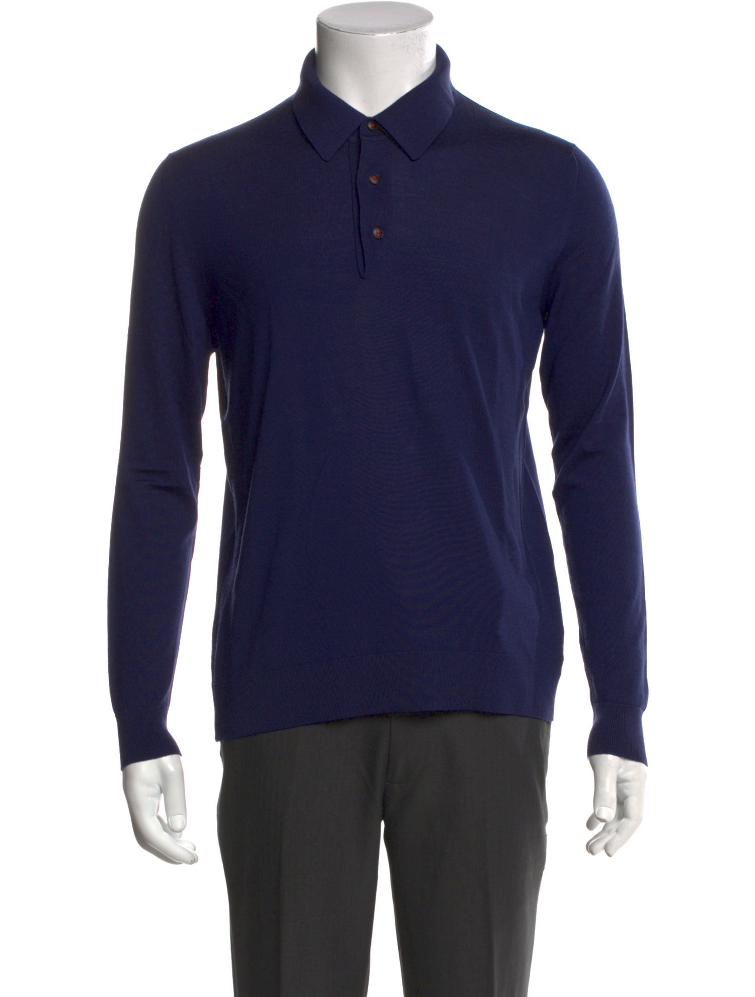 Kiton Wool Collar Polo Shirt