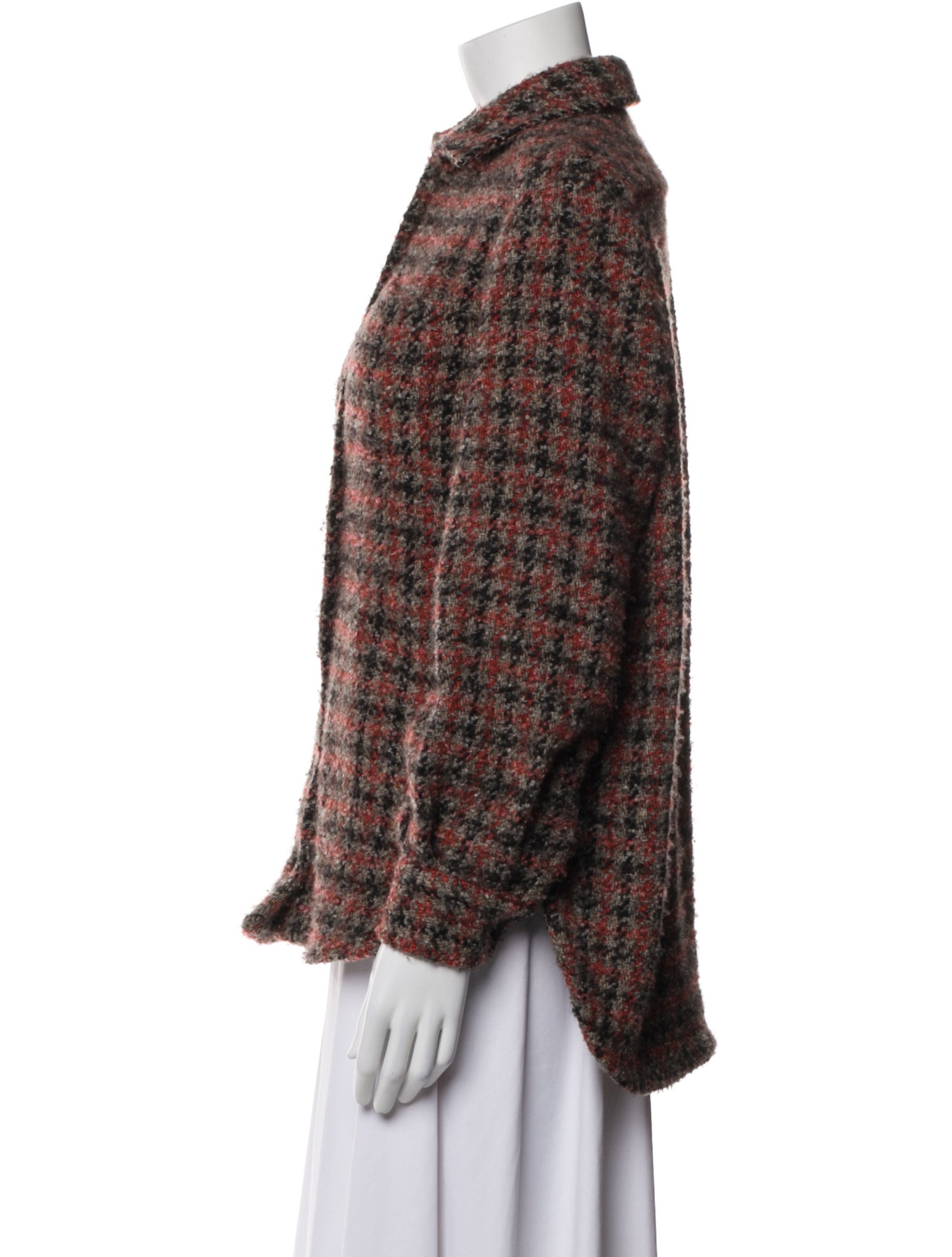 Kiton Plaid Print Coat