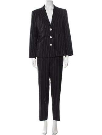 Kiton Wool Striped Pantsuit