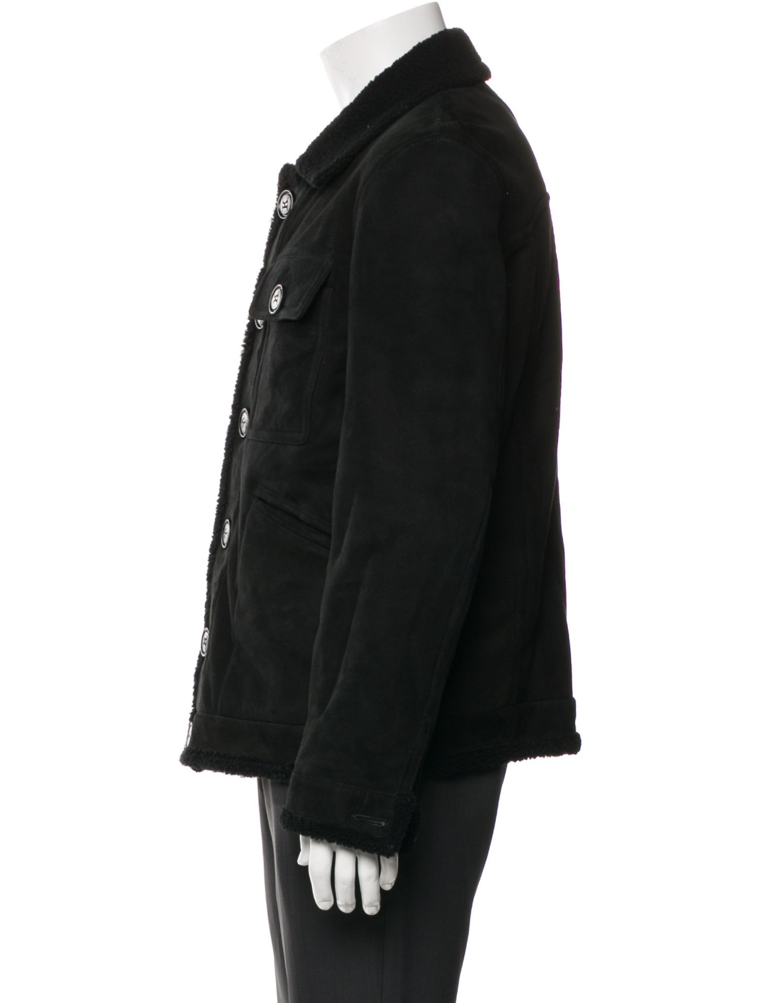 Kiton Shearling Trucker Jacket