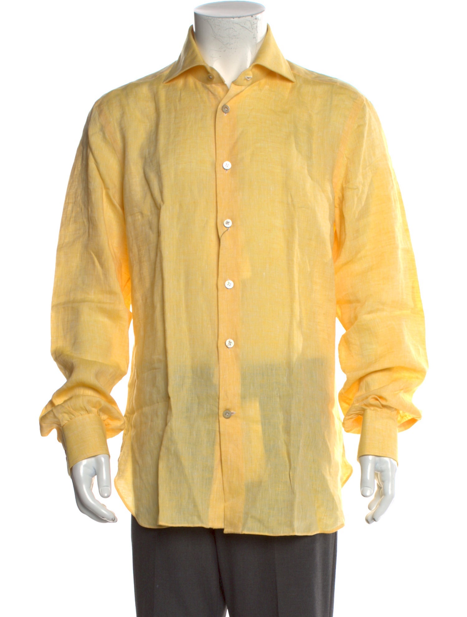 Kiton Linen Long Sleeve Dress Shirt w/ Tags