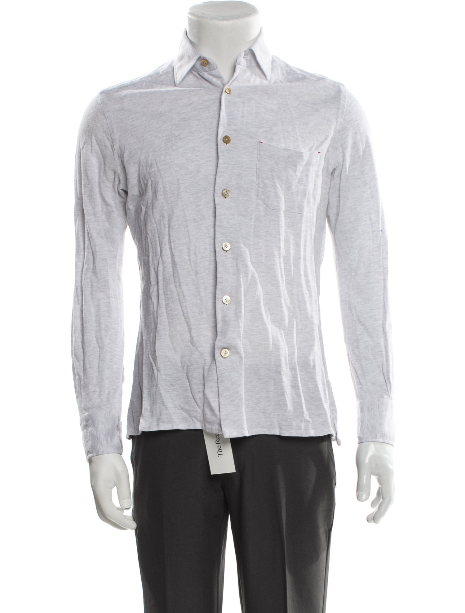 Kiton Striped Long Sleeve Dress Shirt