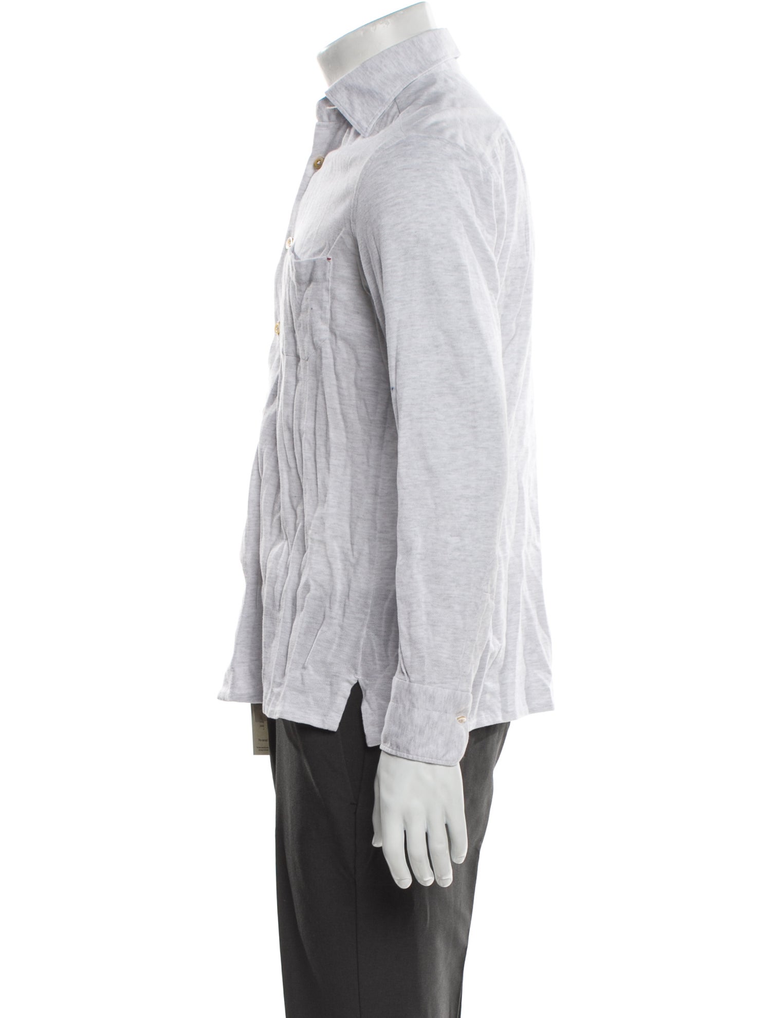 Kiton Striped Long Sleeve Dress Shirt