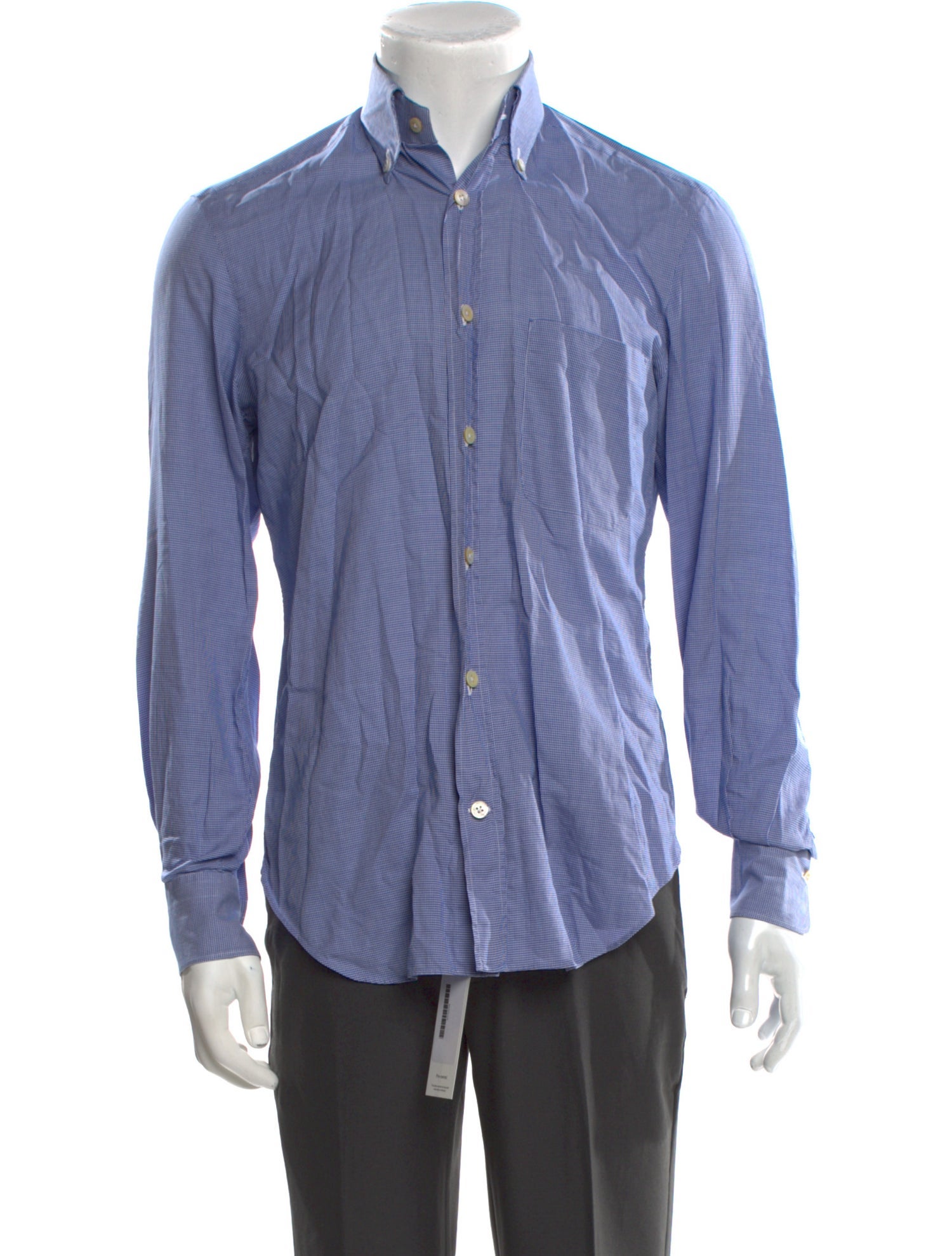 Kiton Plaid Print Long Sleeve Shirt