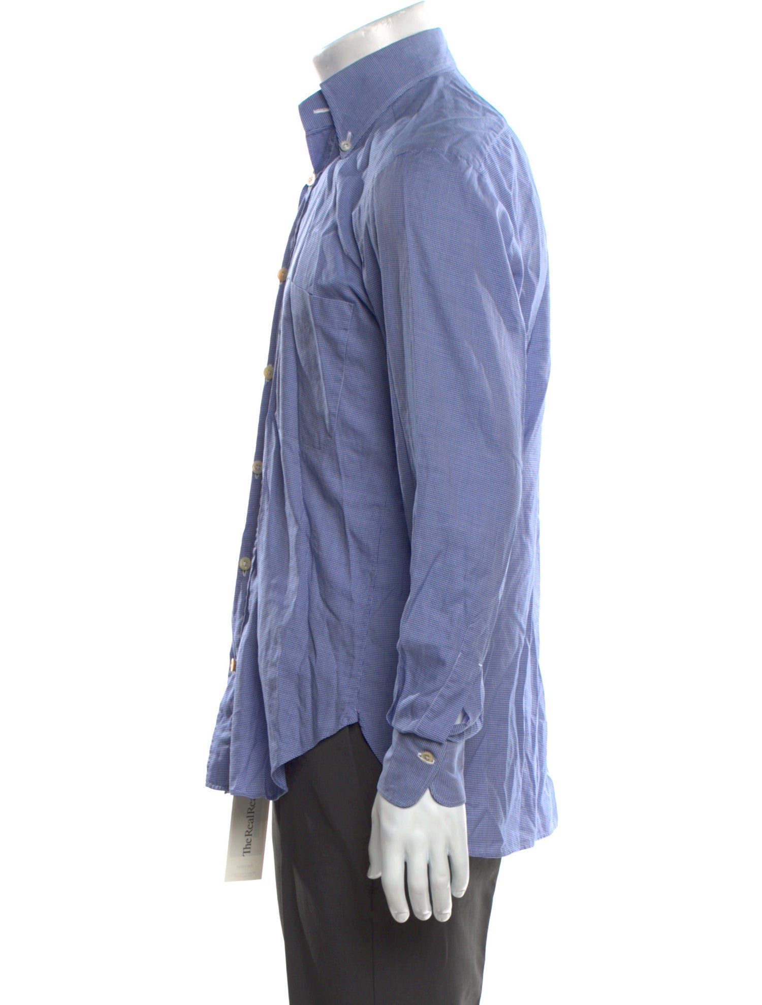 Kiton Plaid Print Long Sleeve Shirt