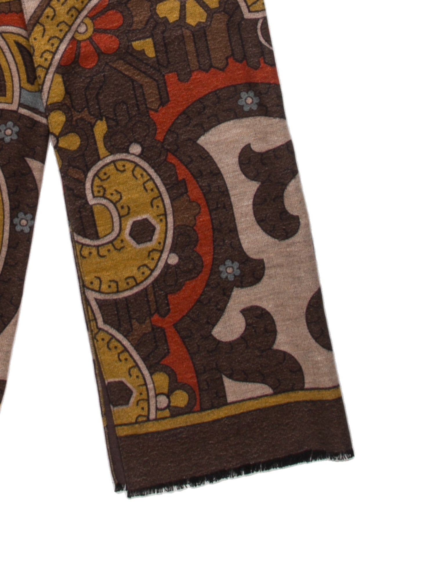 Kiton Silk Printed Shawl