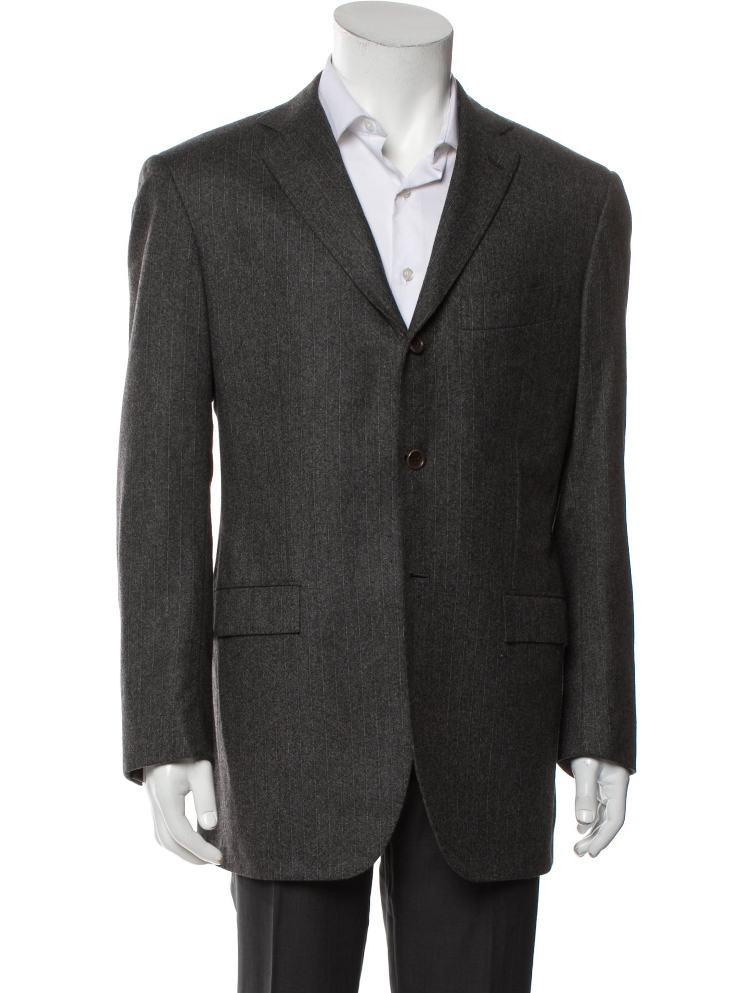 Kiton Cashmere Striped Blazer