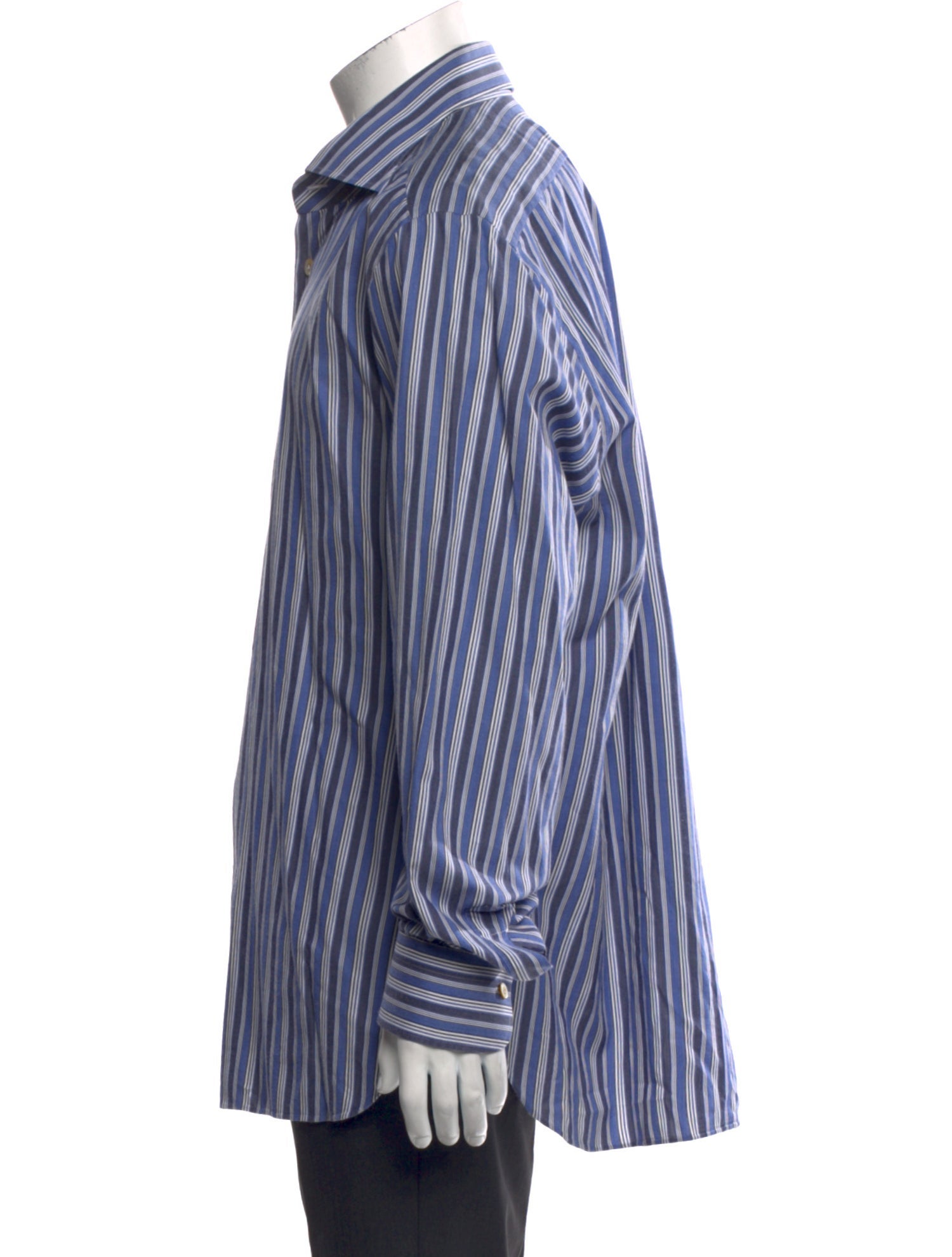 Kiton Striped Long Sleeve Shirt