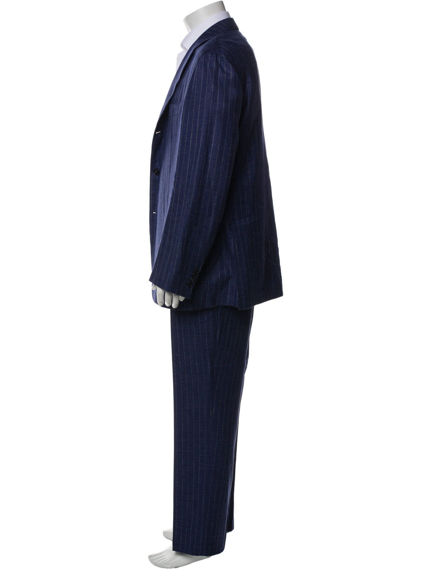 Kiton Cashmere Striped Two-Piece Suit