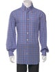 Kiton Plaid Print Long Sleeve Shirt