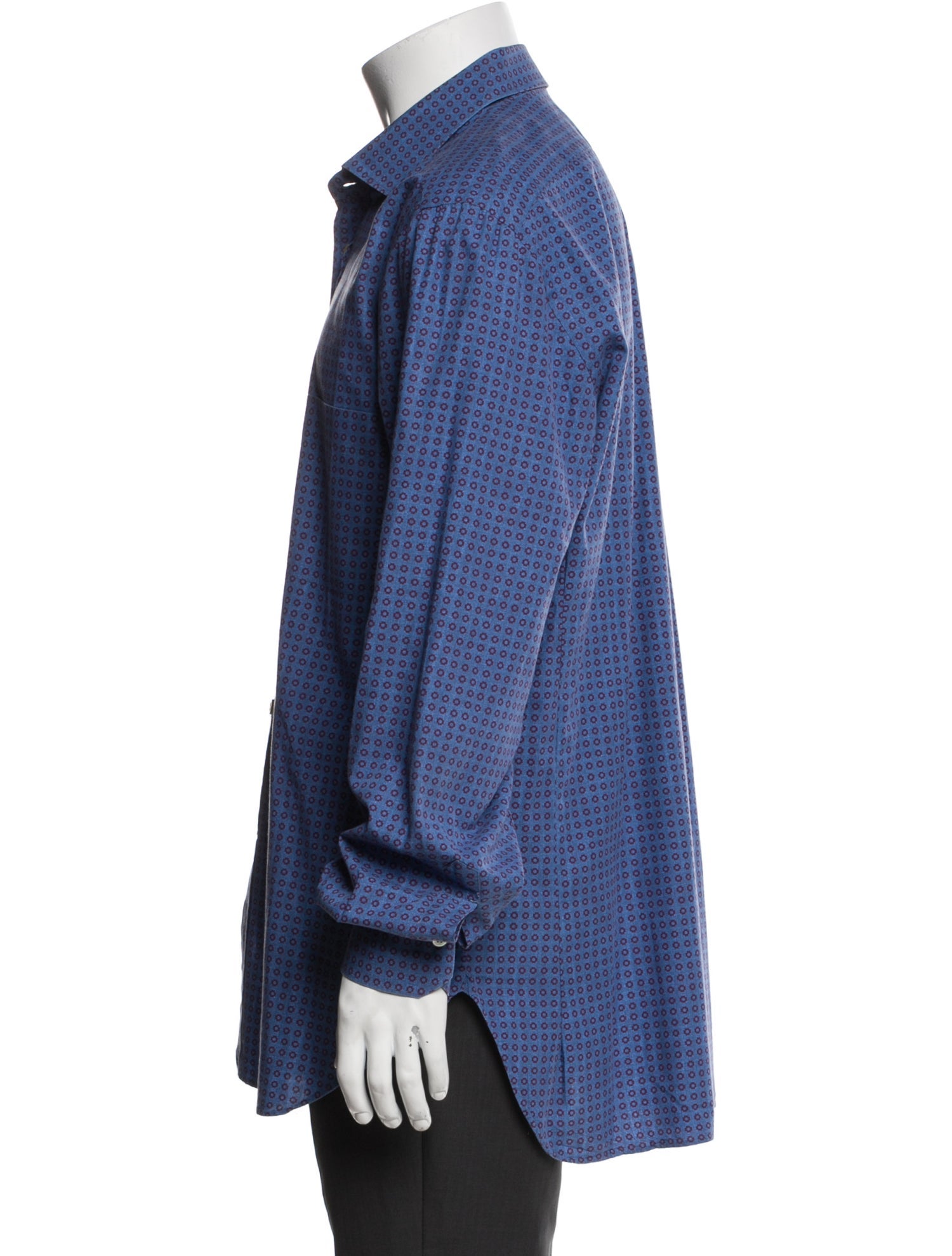 Kiton Vintage Polka Dot Print Shirt