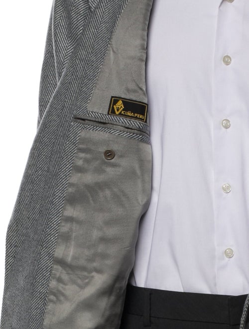 Kiton Plaid Print Blazer