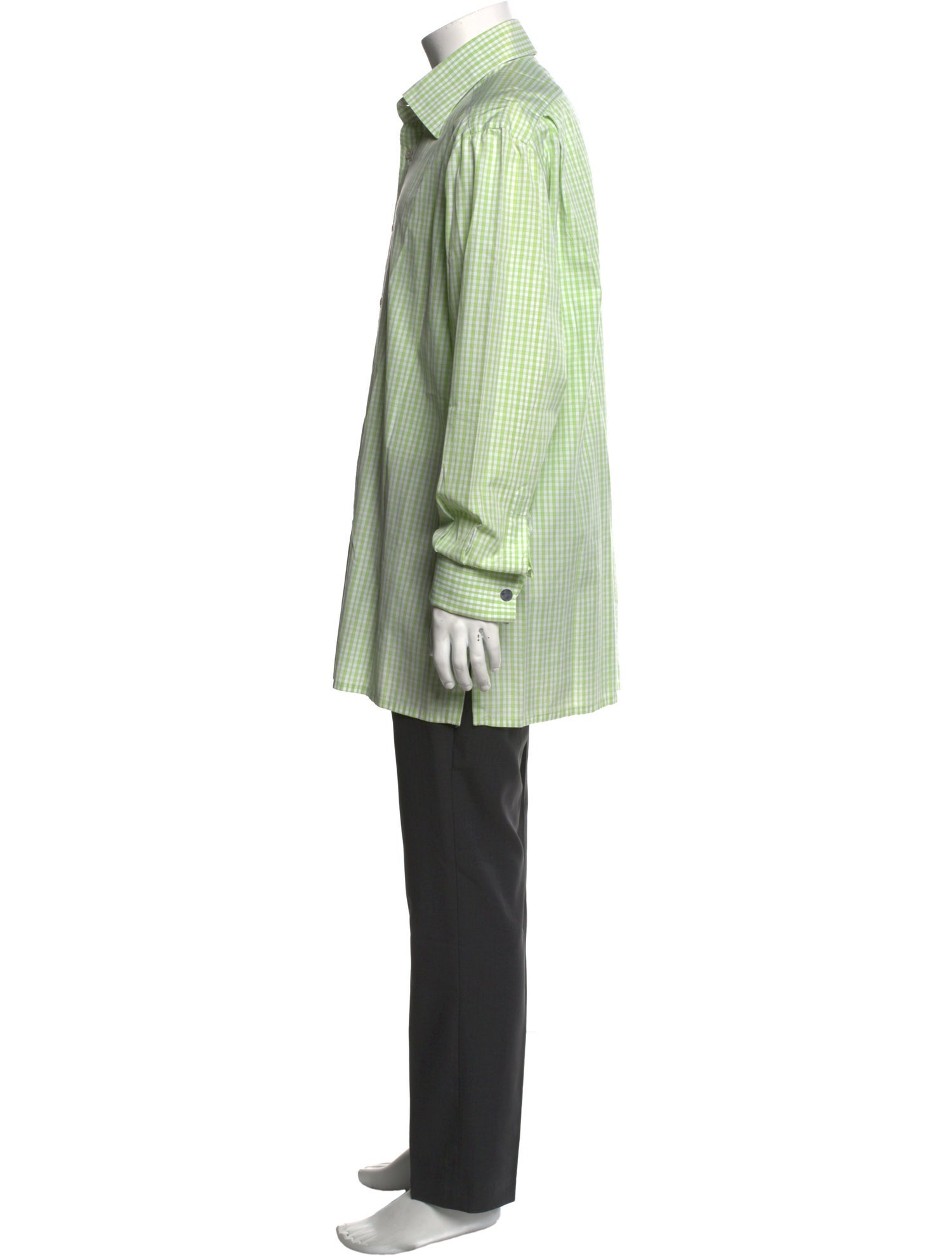 Kiton Plaid Print Long Sleeve Shirt