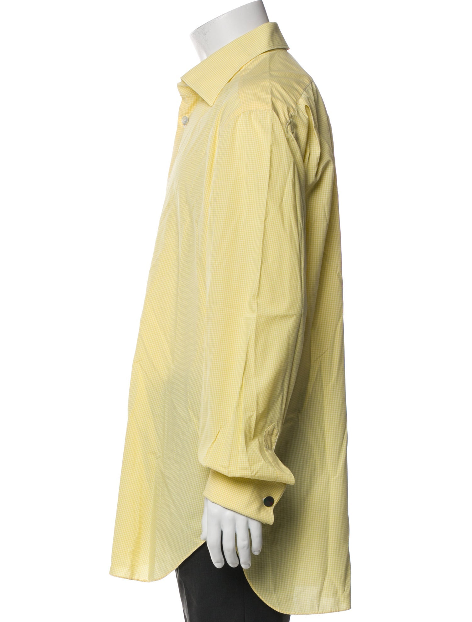 Kiton Plaid Print Long Sleeve Dress Shirt